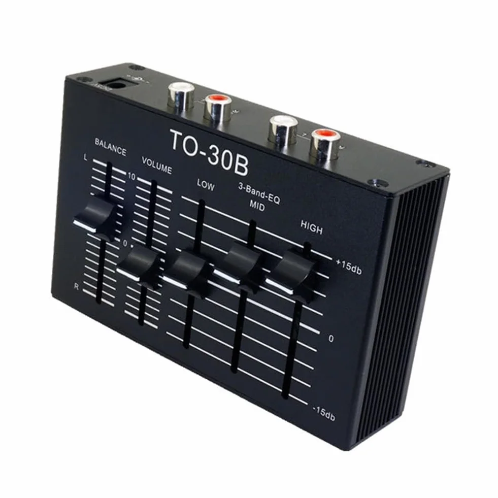 Preamplificatore Stereo Bilanciamento Audio DC5V To-30B, Controllo Volume Bande Alto Medio Basso