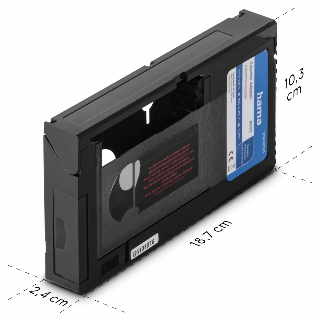 HAMA Adattatore x cassette da VHS-C a VHS automatica