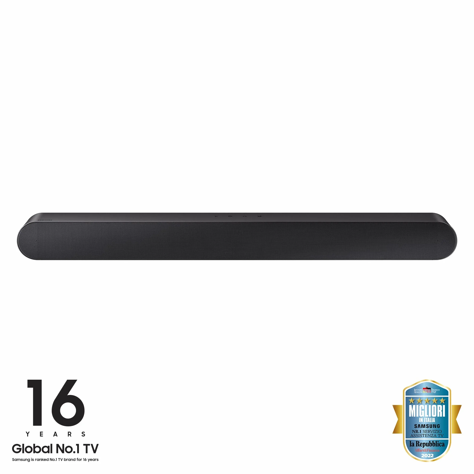 Samsung Soundbar HW-S50B/ZF, 5 Canali 140W 2022, Audio 3D Wireless Ottimizzato, Suono Bilanciato e Uniforme, Music Mode, Nero