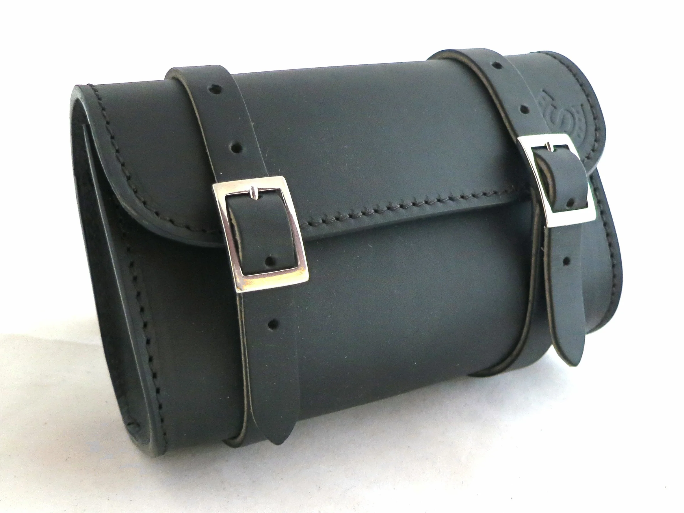 Custom Style Piccolo barilotto artigianale per moto in cuoio BA175MN