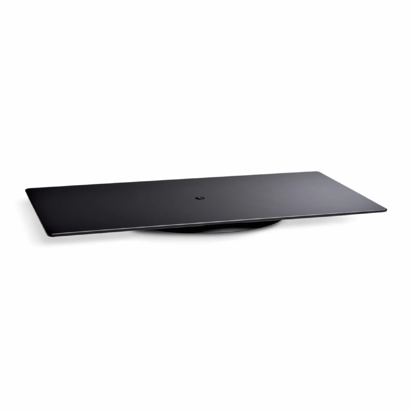 Meliconi Rotobase Elite M, Supporto Monitor e TV Girevole, 360°, 70 kg, Vetro Temperato, Nero