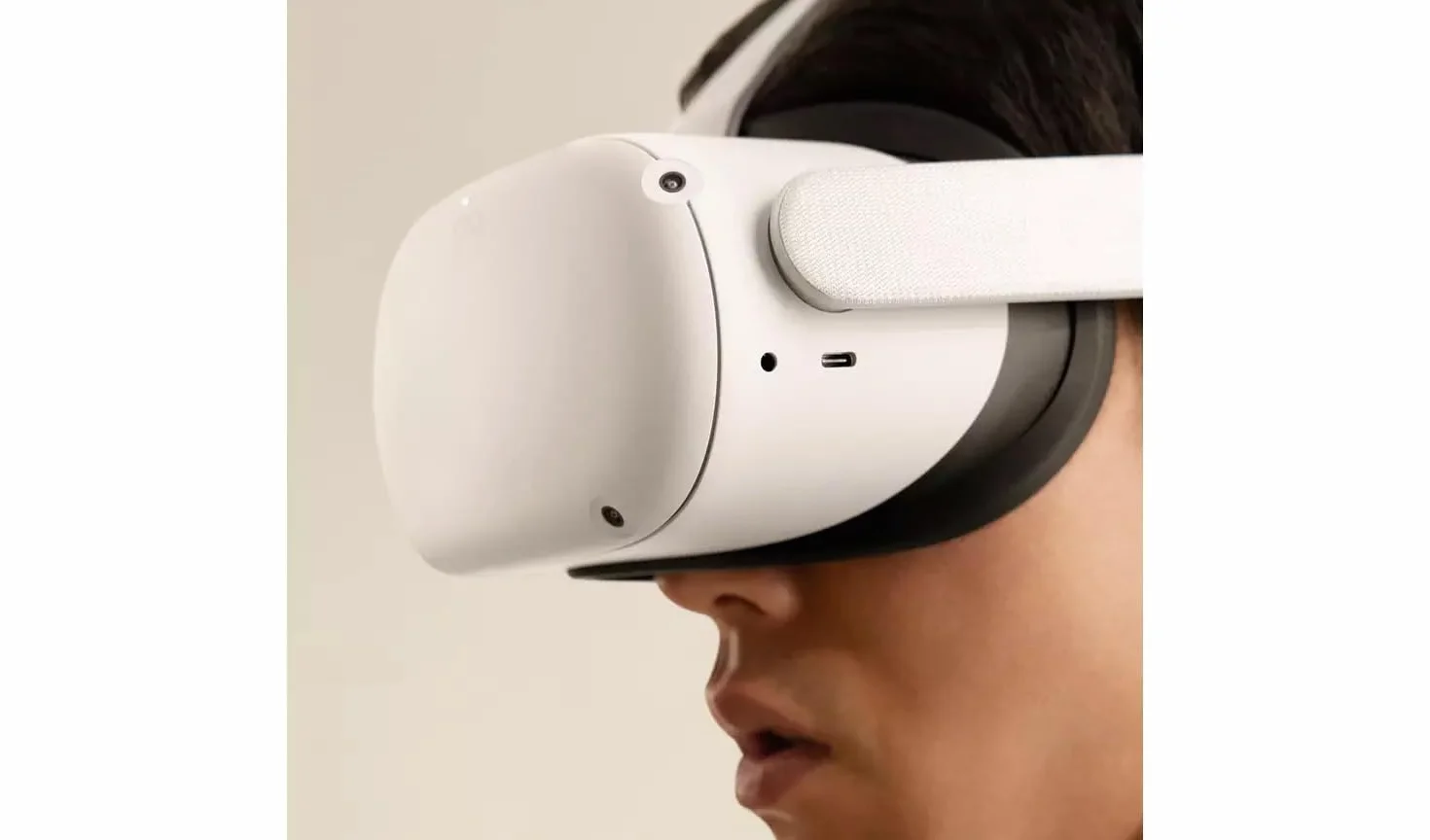 Meta Quest 2 - Cuffie VR All-In-One Avanzate - 128 GB per Personal Computer, bianco