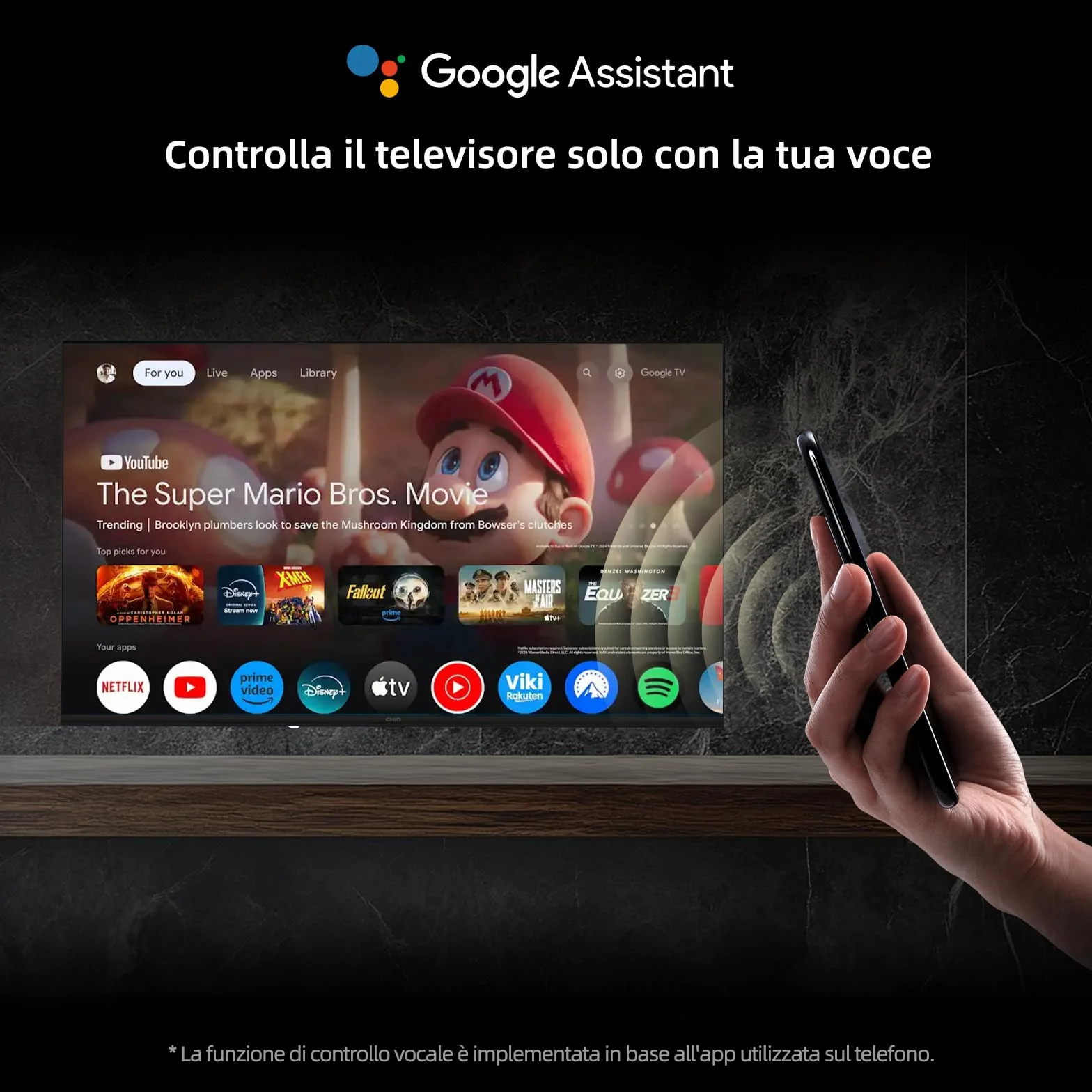 CHiQ Smart TV 32 pollici (81 cm) Full HD HDR10 Google TV OS Dolby Audio dbx-tv Tuner Triplo Chromecast Incorporato Design Metallico Senza Cornice