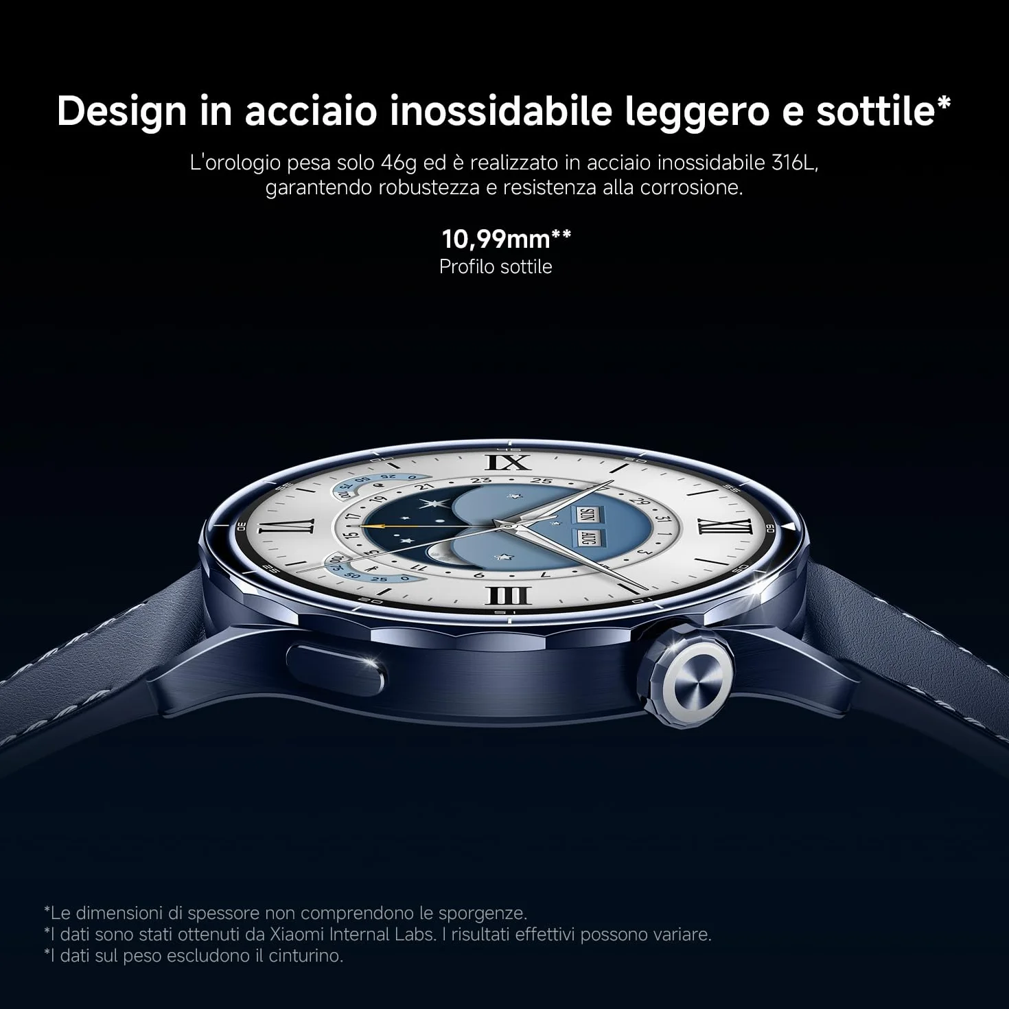 XIAOMI Watch S5 46 mm, Smartwatch per Uomo/Donna, AMOLED da 1,48", Fitness Tracker con Monitoraggio del Sonno, 21 Giorni, 150+ Modalità Sportive, GPS Dual-Band, NFC, Android&iOS, Nero