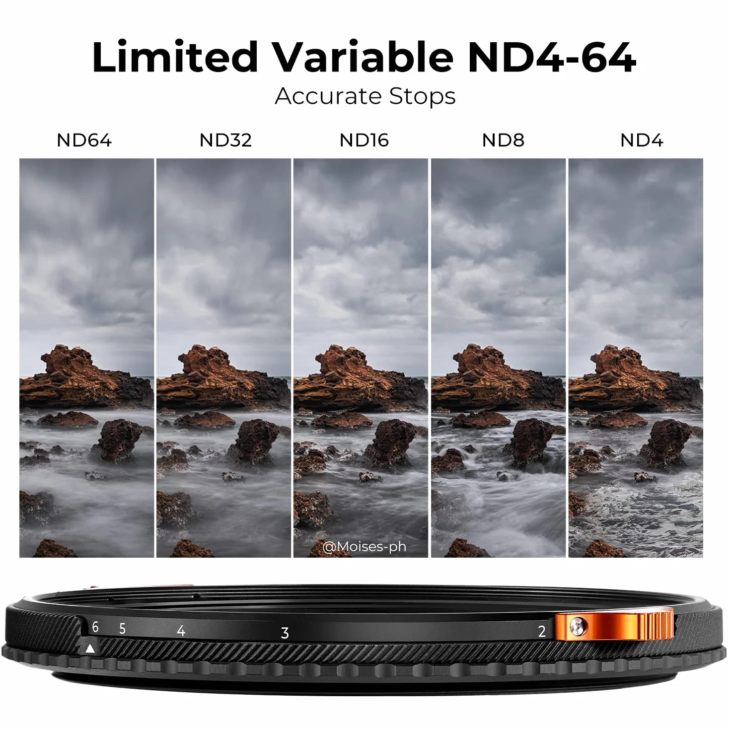 K&F CONCEPT Nano-Xcel 67mm Filtro Polarizzatore Circolare & Variabile ND4-64 (2-6 Passi), 2 In 1 Filter ND4-64 e CPL con Custodia in Vetro Ottico con Rivestimento a 28 Strati