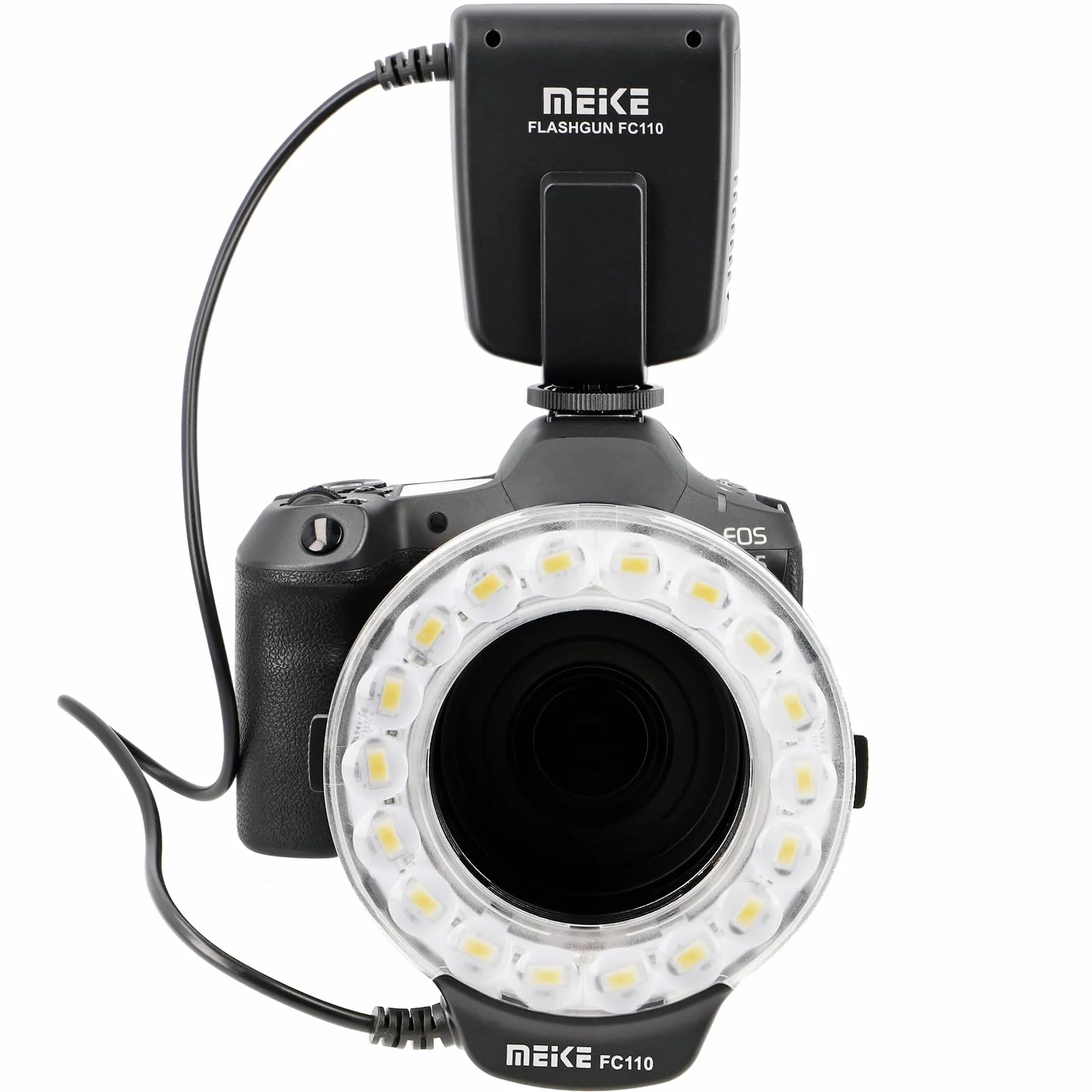 Ayex - Flash anulare Meike FC-110 per fotografia macro, per fotocamere Nikon SLR