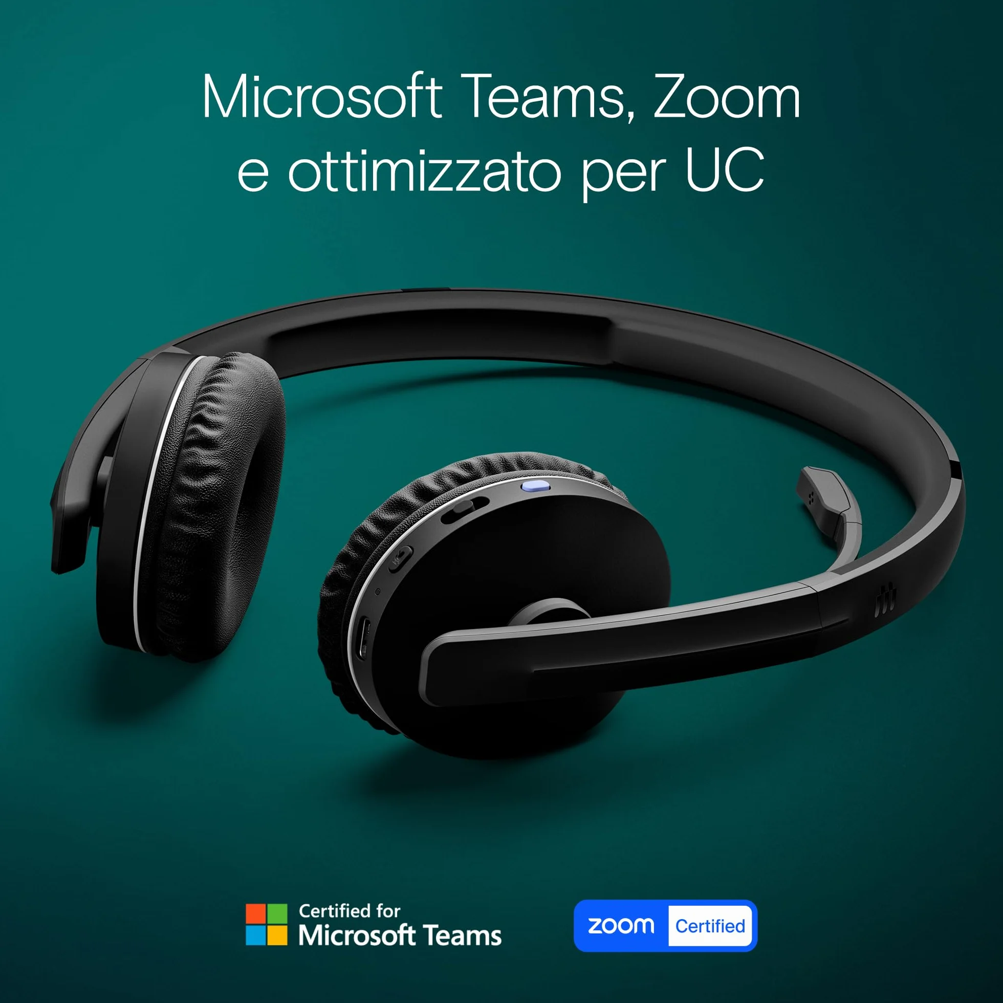 EPOS I SENNHEISER C20 Cuffie con microfono | Cuffie Bluetooth con autonomia fino a 27 ore e tecnologia EPOS BrainAdapt™