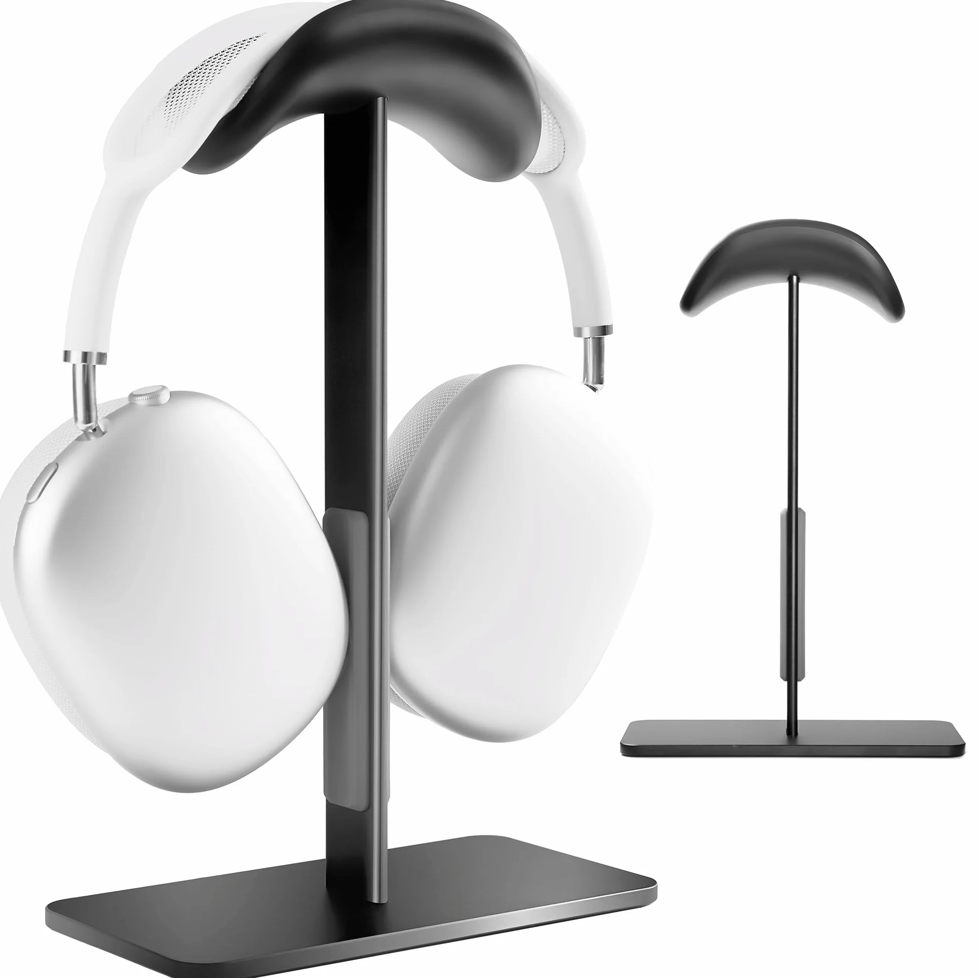 Stand per AirPods Max con Modalità Sleep, Supporto cuffie da scrivania in Alluminio, Base antiscivolo, Superficie antigraffio, Compatibile con altre cuffie (Nero)