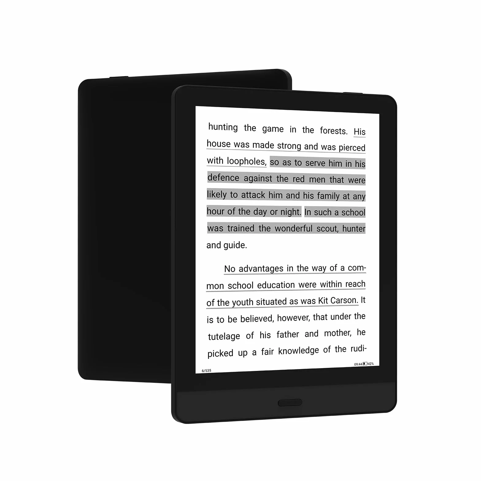 Bigme E-Reader, display E-Ink, 15,24 cm, 10+ strumenti di lettura, quad-core 1,8 GHz, Wi-Fi, Bluetooth, espansione di memoria da 1 TB, nero