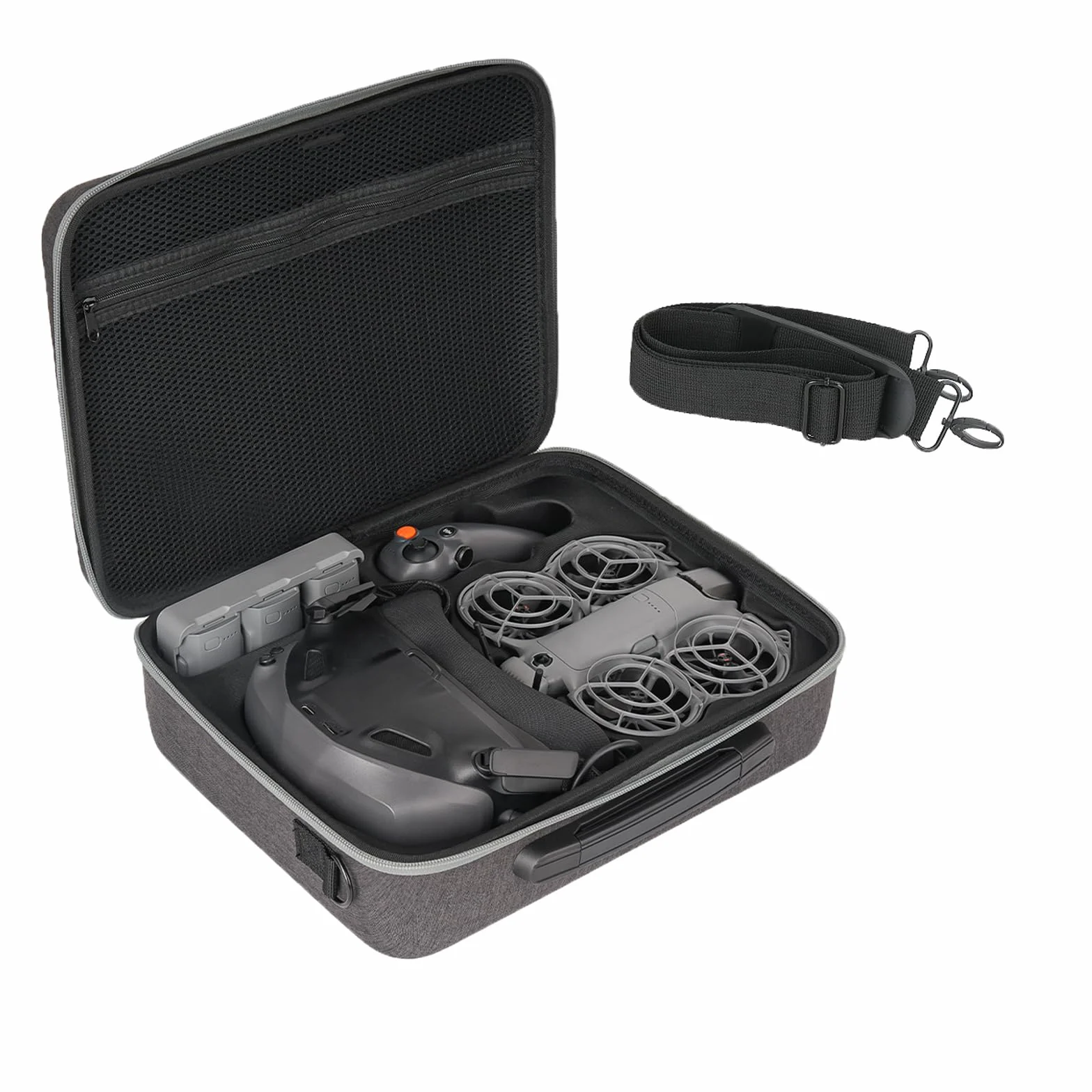 Borsa di Stoccaggio Rigida per DJI Neo 2 Motion Fly More Combo Borsa da Viaggio per DJI Goggles N3 Custodia Protettiva Impermeabile e Antigraffio con Tracolla Accessori per Drone
