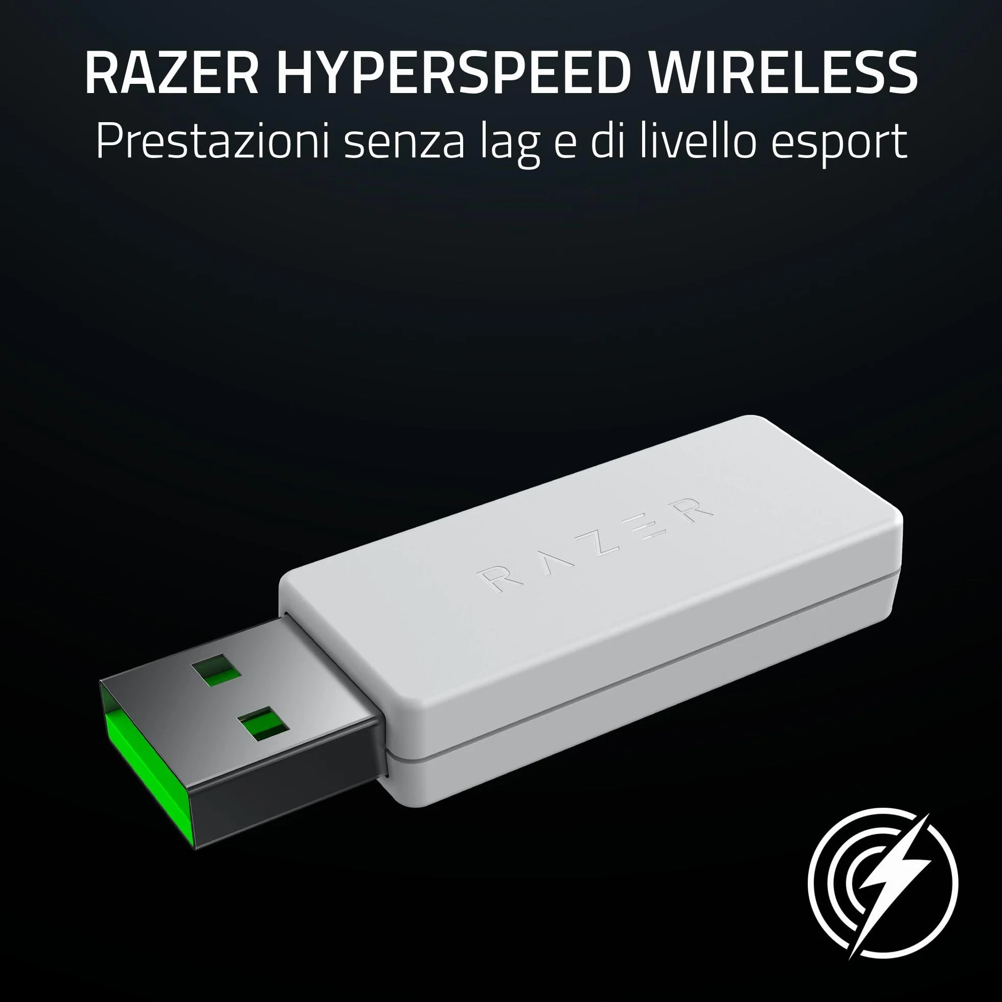 Razer Raiju V3 Pro - Controller wireless per e-sport per PlayStation 5 e PC - 4 pulsanti rimovibili e 2 bumper con impugnatura a artiglio - Stick analogici TMR - Pro HyperTrigger | Bianco