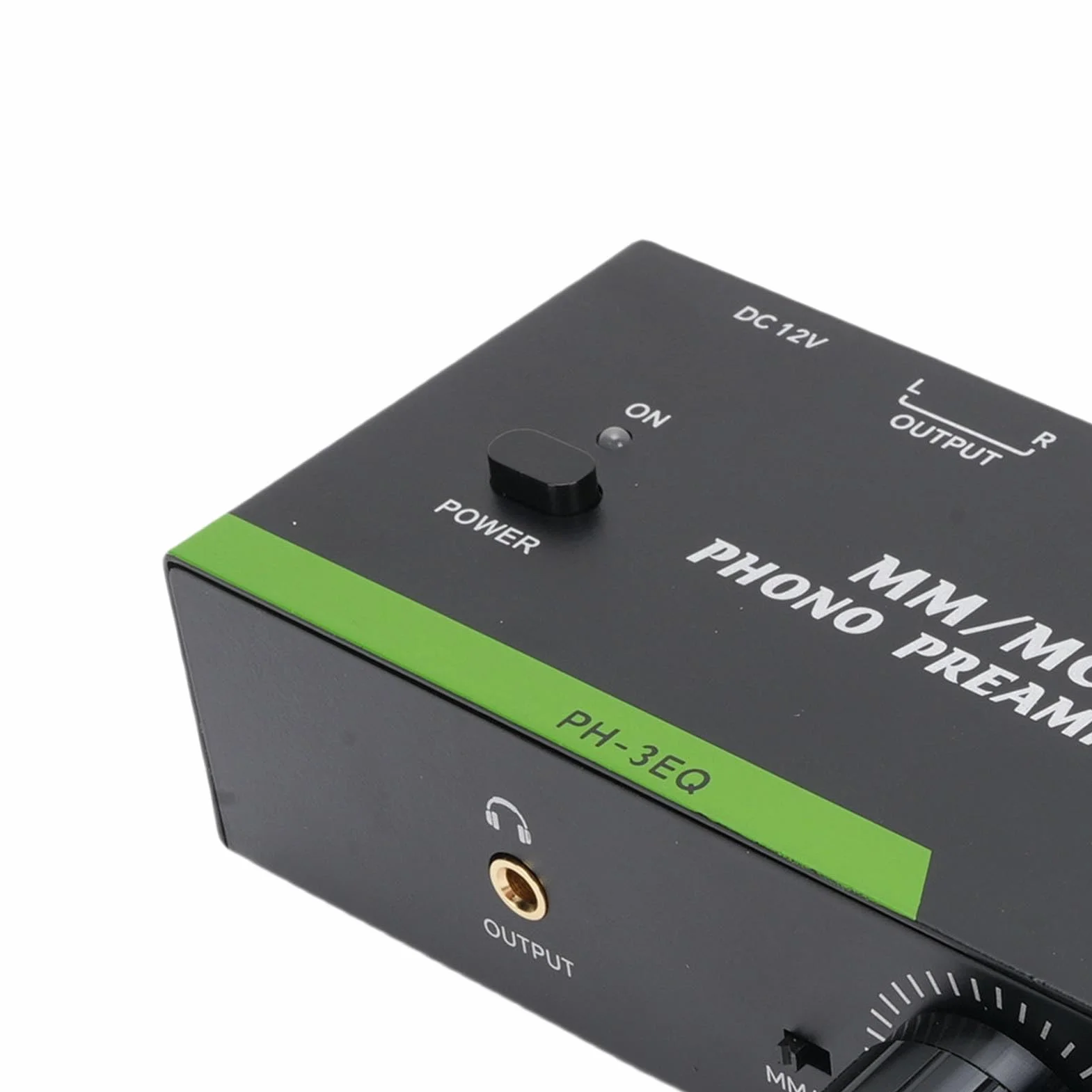 Keenso Preamplificatore Fono, Struttura in Metallo, Regolabile a 3 Bande, Uscita Ingresso XLR, Compatibile con Giradischi per Audiofili (Spina UE da 100 a 240 V)