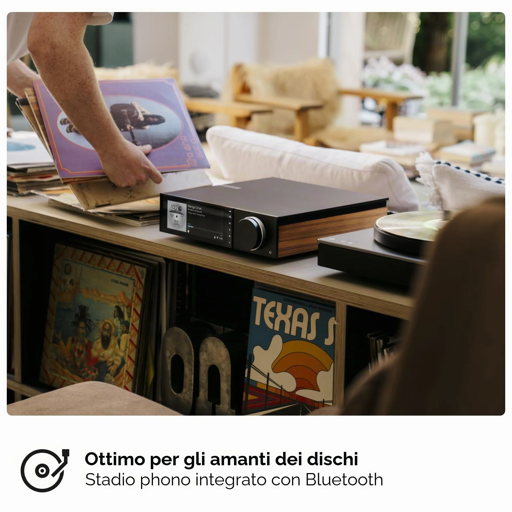 Cambridge Audio EVO 150 SE – Amplificatore tutto-in-uno e lettore di rete ad alta risoluzione con Bluetooth APX HD, AirPlay 2, Chromecast integrato, HDMI ARC, chiamate telefoniche MM e ESS Sabre DAC