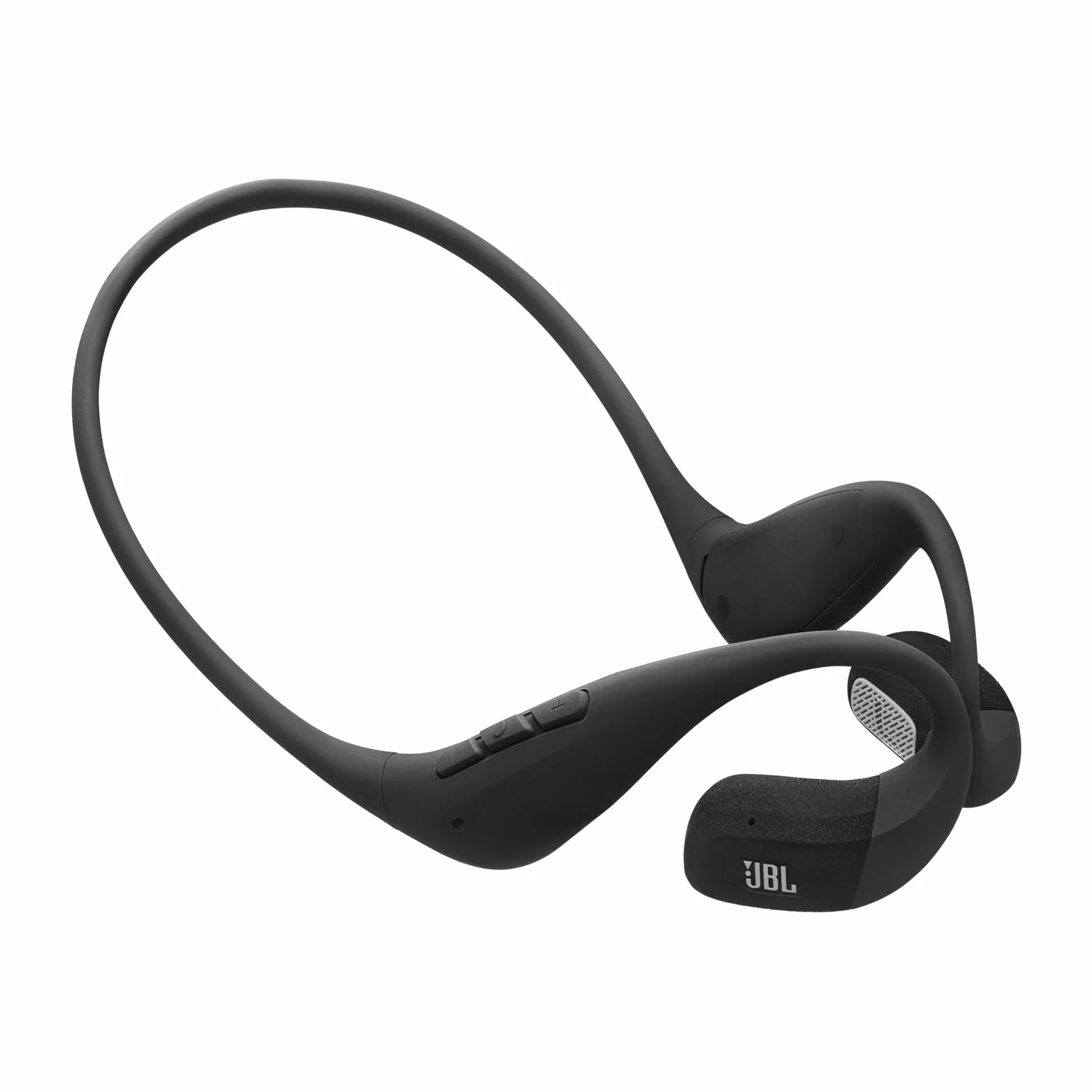 JBL Endurance Pace Cuffie Sportive Open-Ear con Bluetooth, Autonomia di 10 Ore, Archetto in Titanio Ultraleggero, Resistenza a Polvere e Acqua IP68, Tecnologia JBL OpenSound, Grigio/Nero