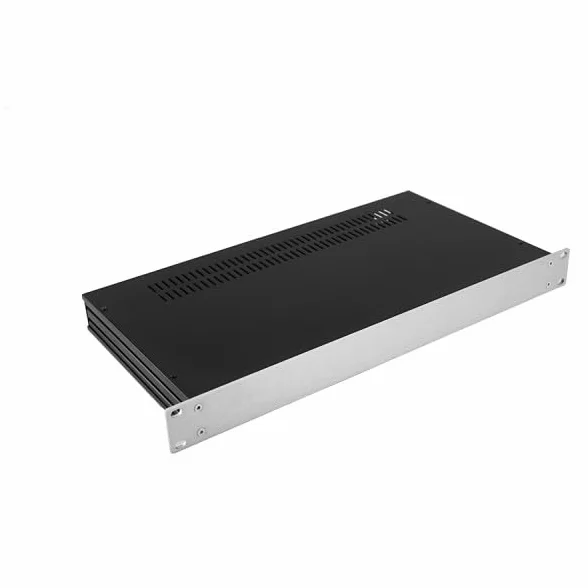 HIFI 2000 Slim Line 01/230 DIY Audio Case Cabinet Chassis 4mm Argento Made in Italy