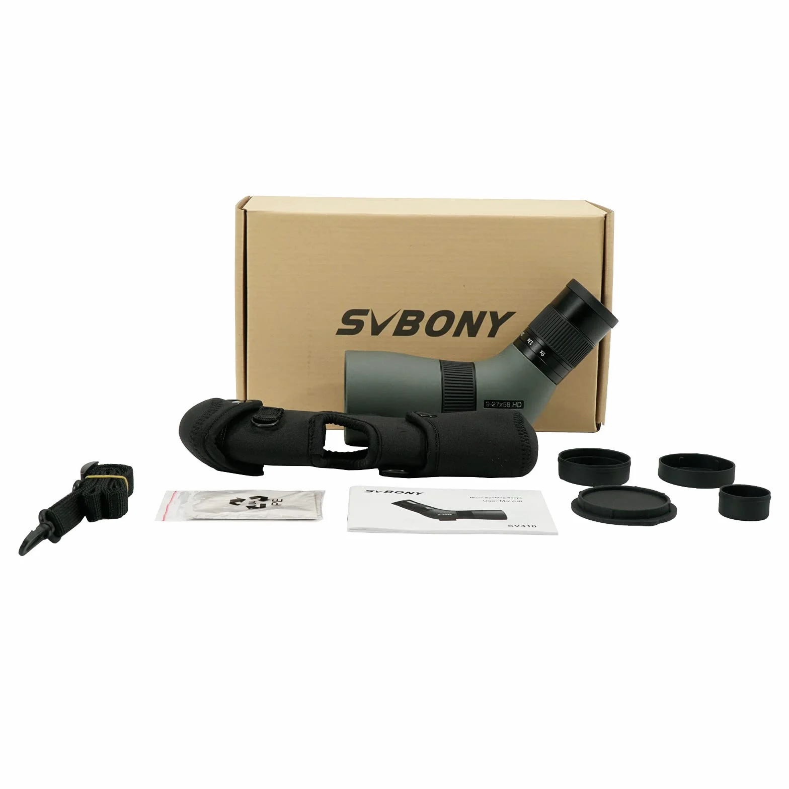 Svbony SV410 ED Cannocchiale 9-27x56, Compatta Portatile, Bordo in Vetro Ottica FMC, Ampio Campo Visivo Telescopio Spotting Scope per Bird Watching, Animali Selvatici