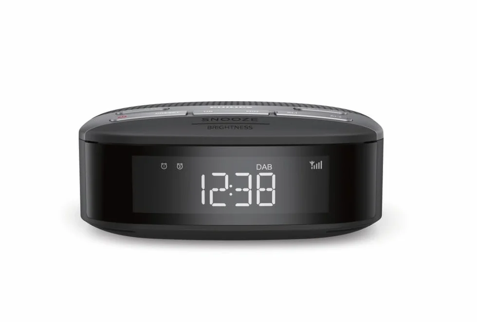 Philips R3505/12 Radiosveglia Digitale DAB+/FM, Allarme Doppio, Timer Spegnimento, Design Compatto