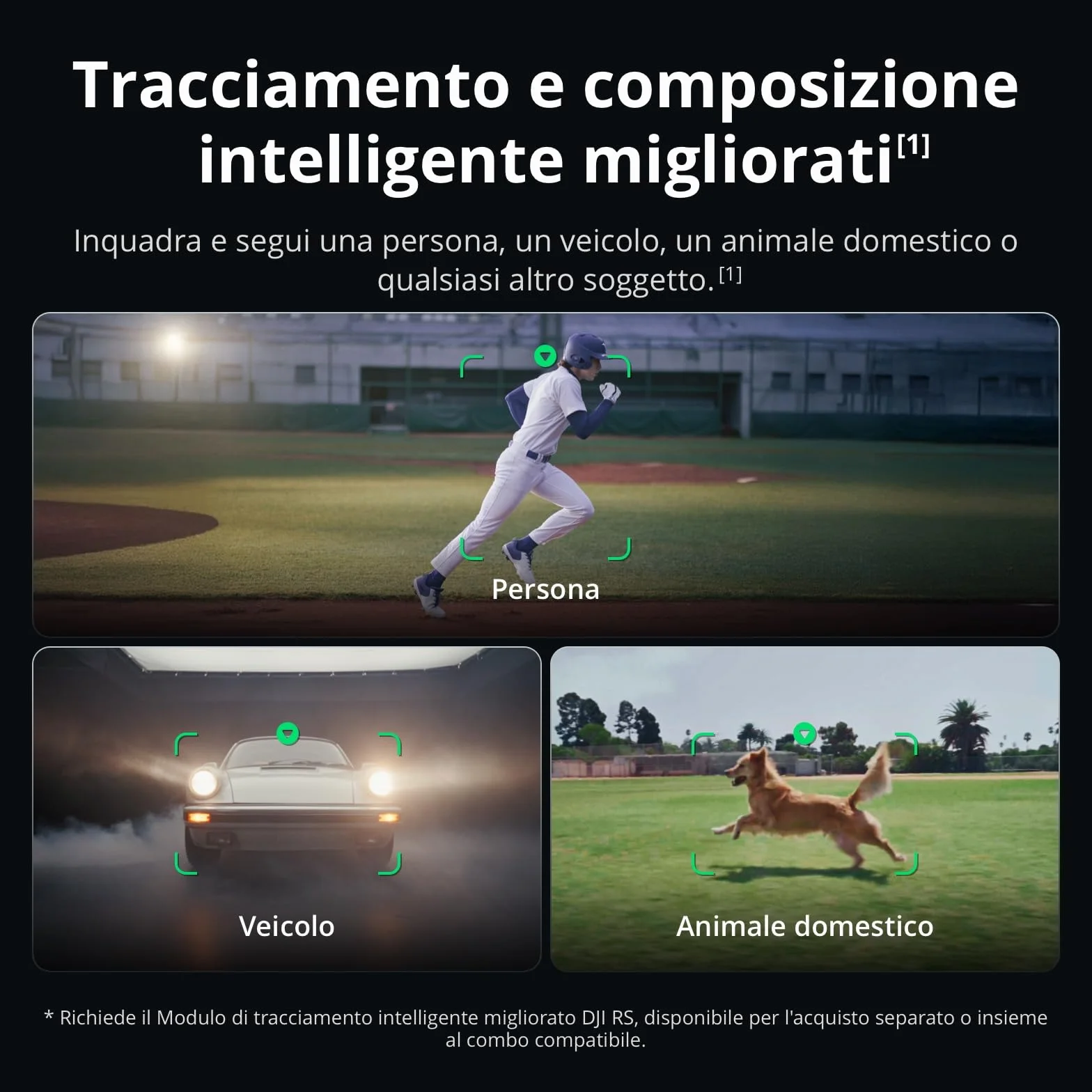 DJI RS 5 Combo, stabilizzatore per fotocamera Canon/Sony/Nikon/Fujifilm, tracciamento intelligente, impugnatura elettronica a valigetta, manopole di regolazione fine, nuovo indicatore dell'asse Z