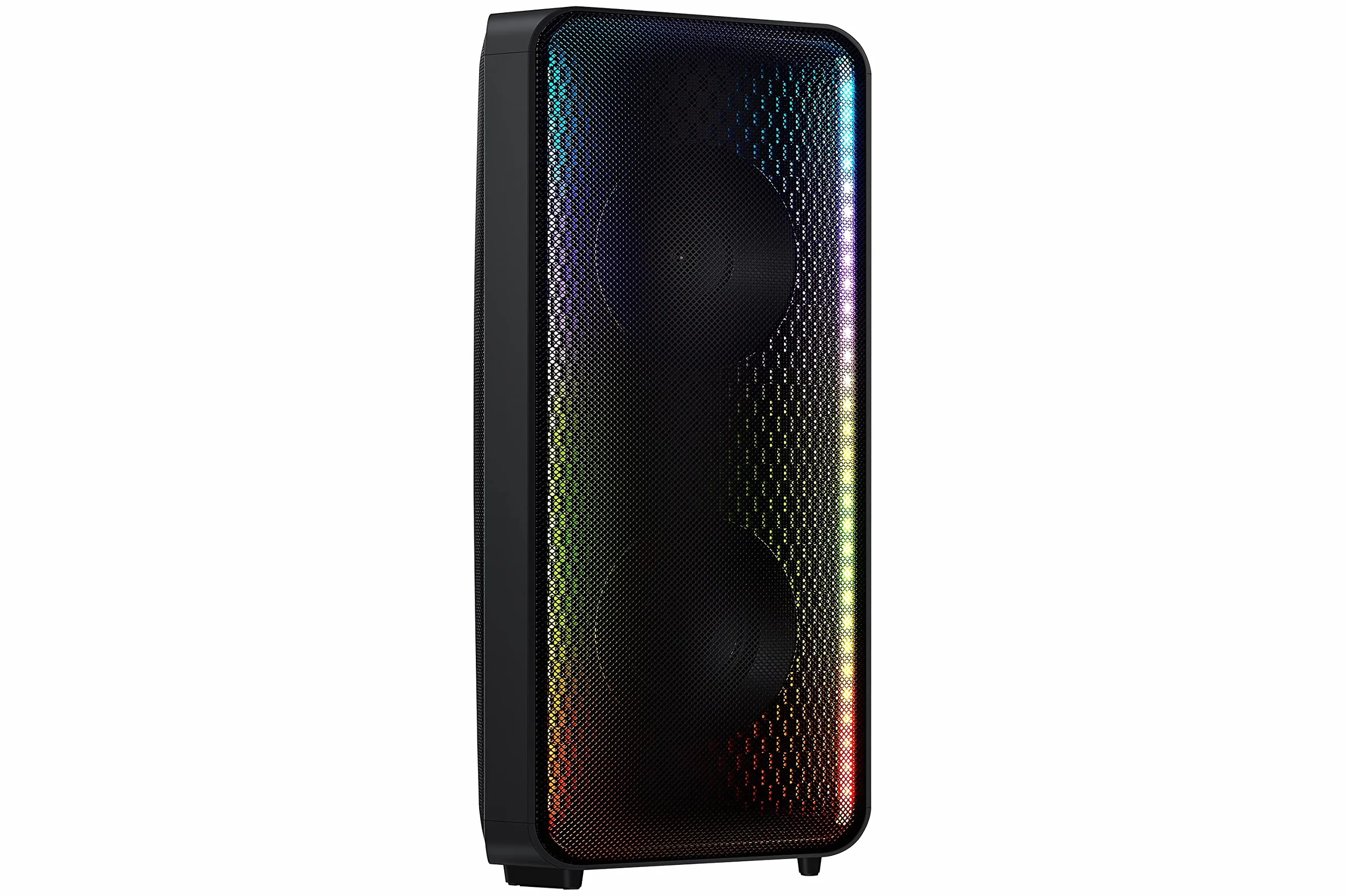 Samsung Sound Tower MX-ST40B, Batteria integrata (12h), Audio bidirezionale, Resistente all'acqua (IPX5), Luci da party e effetti da DJ, Potenza elevata da 160 watt, Black