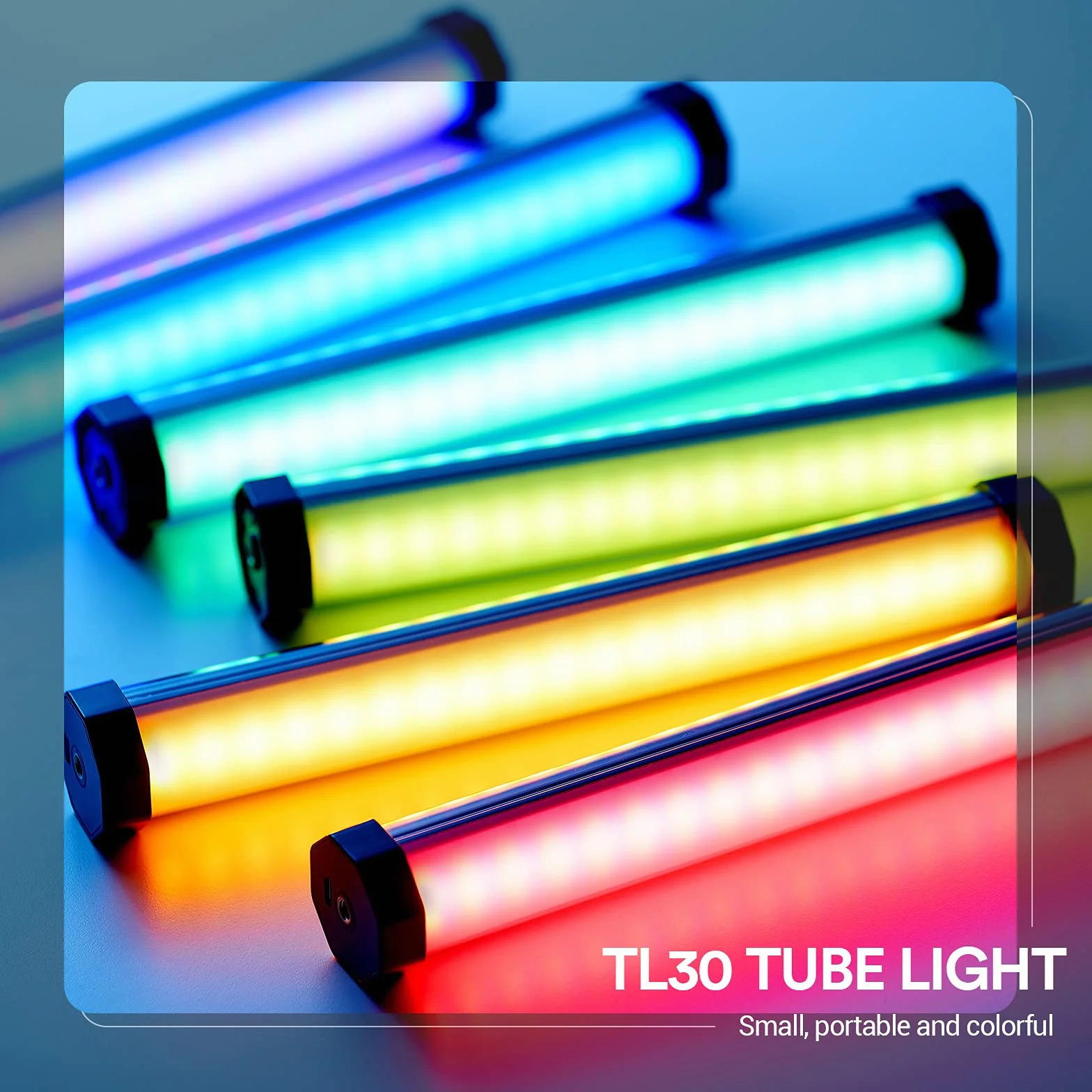 Godox TL30 Luce tubolare RGB, CRI 97+ TLCI 99 +, Temperatura di colore 2700K ~ 6500K, 13 Fx effetto luce, Supporto di controllo APP, Luminosità regolabile, Progettazione magnetica