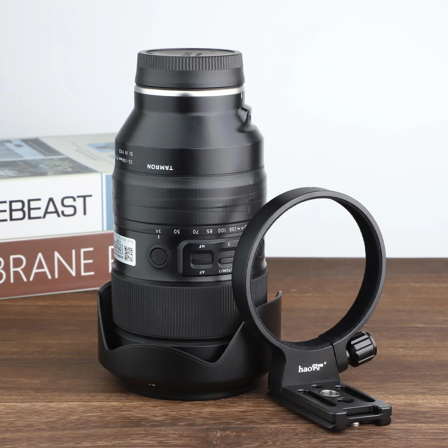 Haoge LMR-SM140 - Supporto per treppiede per obiettivo Sigma 100-400 mm f/5-6.3 DG OS HSM, obiettivo contemporaneo Arca Swiss con piastra a sgancio rapido integrata