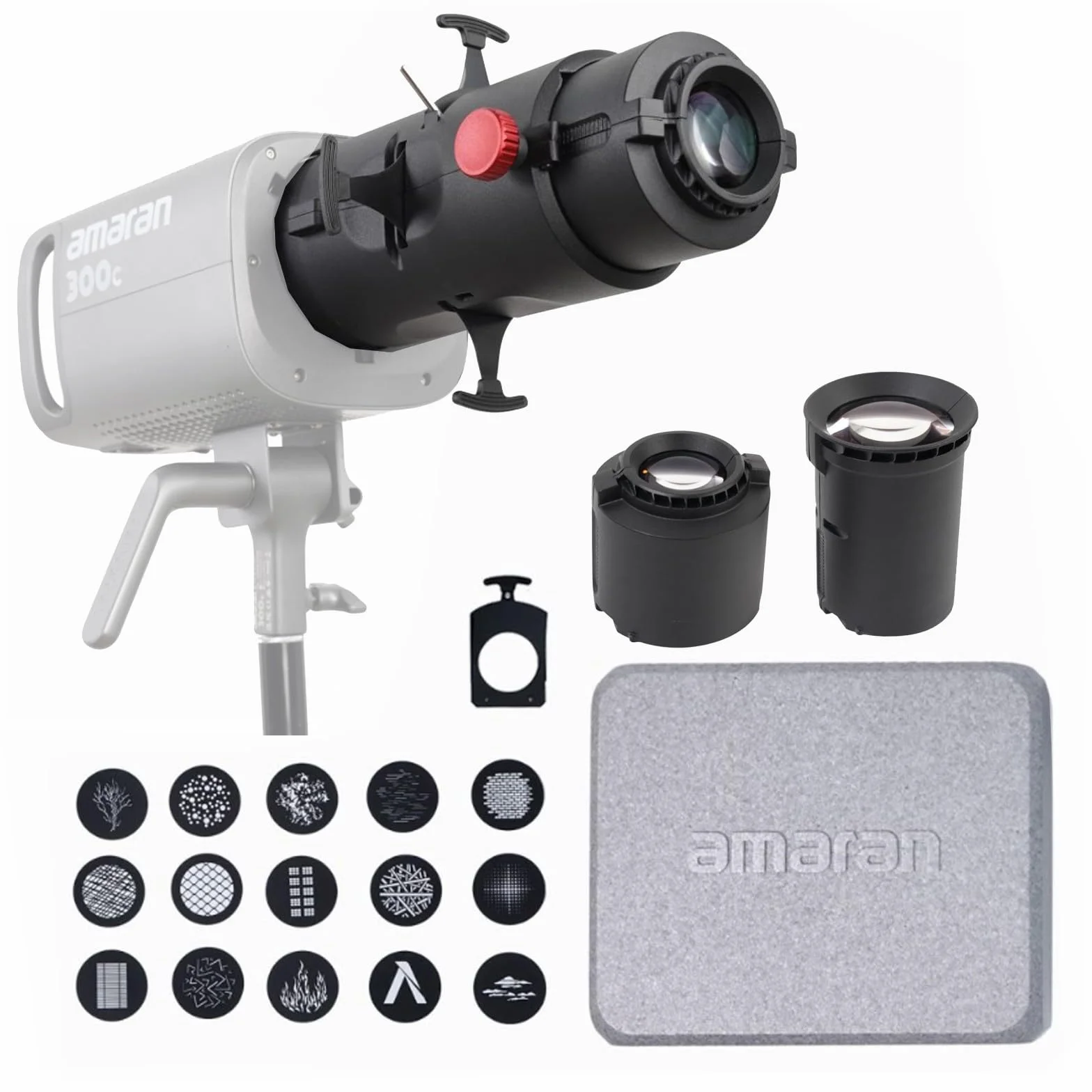 Amaran Spotlight SE Kit di Lenti di Proiezione (36º) per Aputure 300X 150C 300C 200X S 60X S, Adatto per Apparecchi Punto Sorgente Bowens (Fino a 300 W)