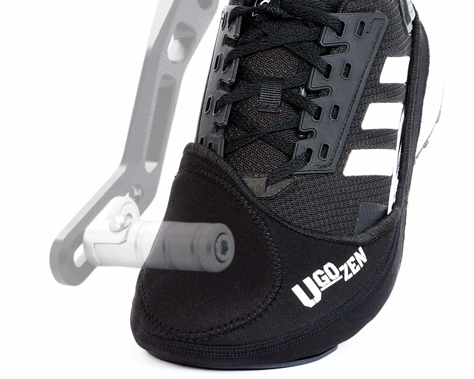 UGOZEN Protege Scarpa Moto, Accessorio Protezione Selettore di Velocità per stivale o scarpa da moto uomo/donna, attrezzatura per motociclista. Taglia regolabile, Nero , Taglia unica