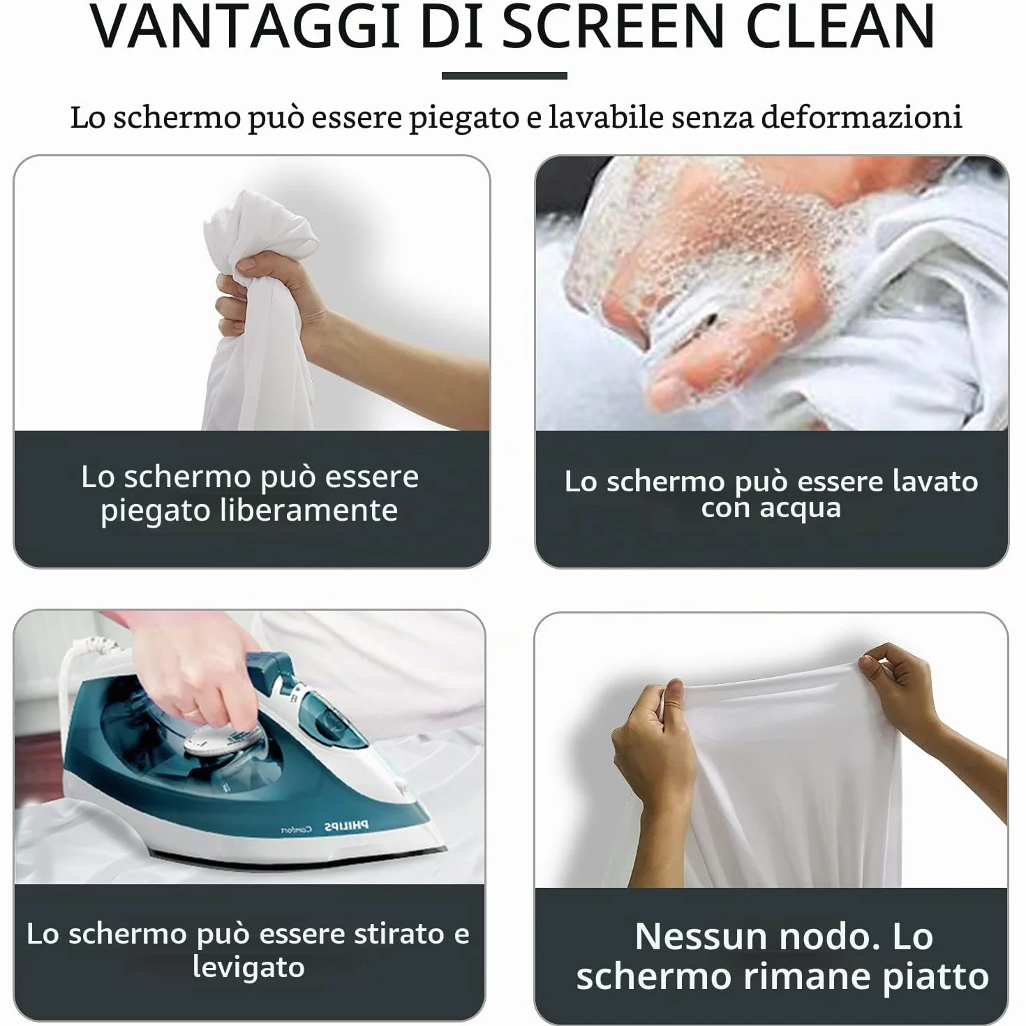 Schermo per Proiettore con Supporto 80" 16: 9 Schermo Portatile Una Scelta Perfetta per Teatro Domestico il Cinema All'aperto e Altre Attività di Intrattenimento