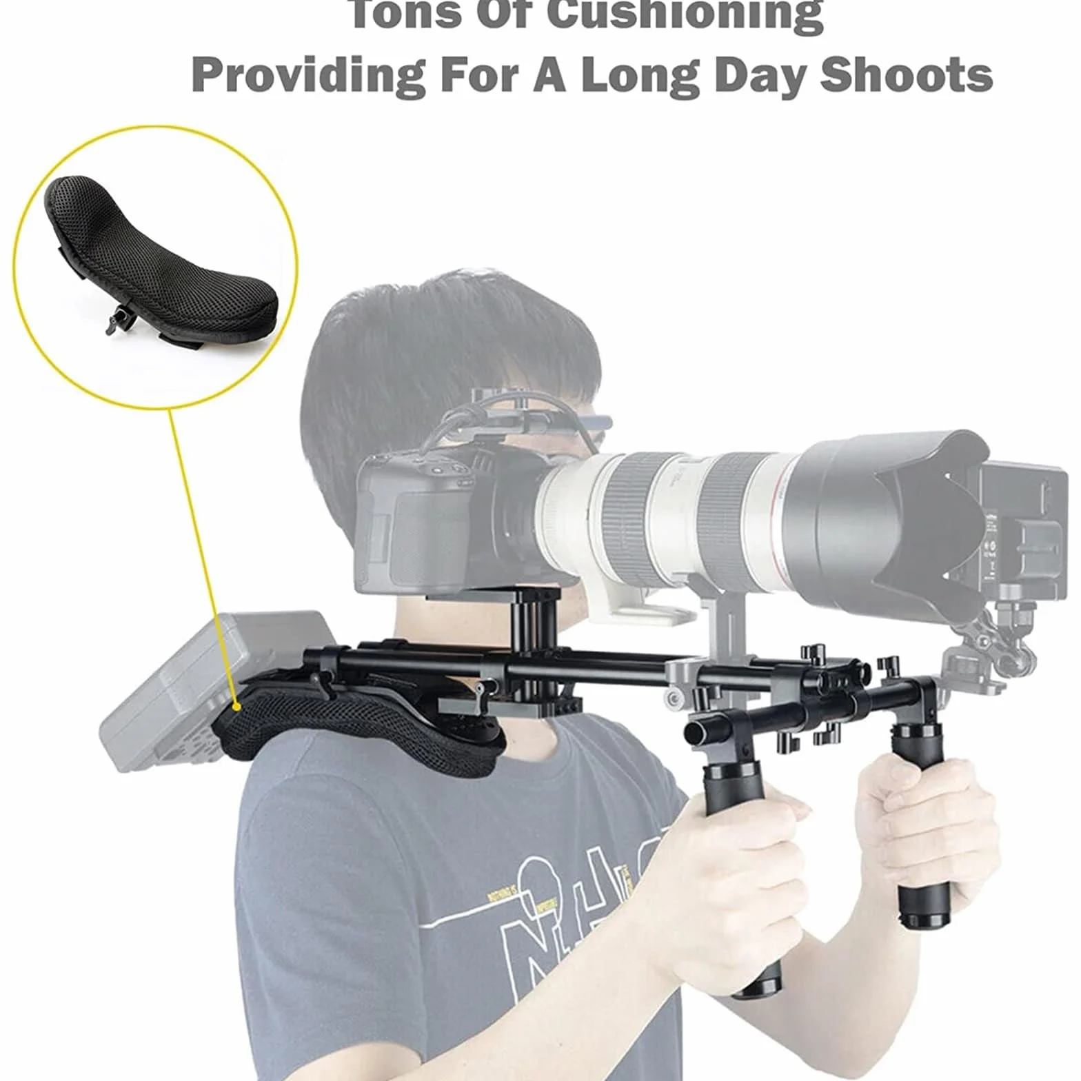 NICEYRIG di supporto per macchina fotografica e videocamera, supporto per piastra di base