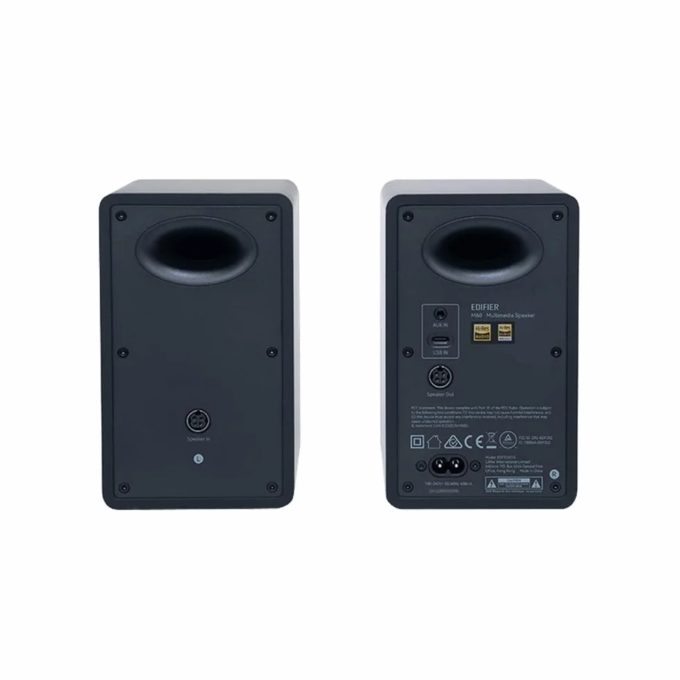 Edifier M60 Altoparlante Multimediale, Bluetooth 5.3, 66W RMS, Audio Hi-Res & Wireless, LDAC, 3" Bassi & 1" Tweeter, Ingressi USB-C & Aux, Pannello Touch Sensibile, Casse Desktop Compatto, Nero
