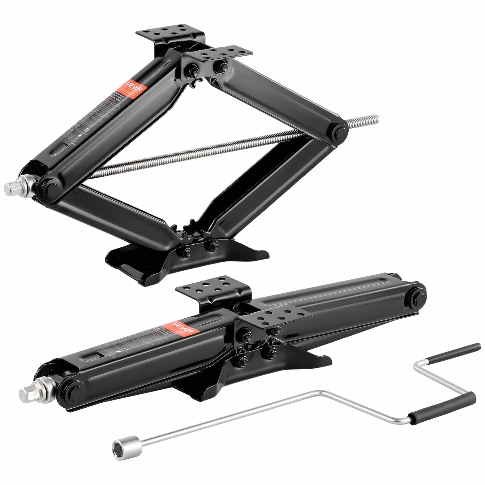 VEVOR Cric a Forbice 2 Pezzi, Stabilizzatore Livellamento 103-595 mm, Carico max 2268 kg