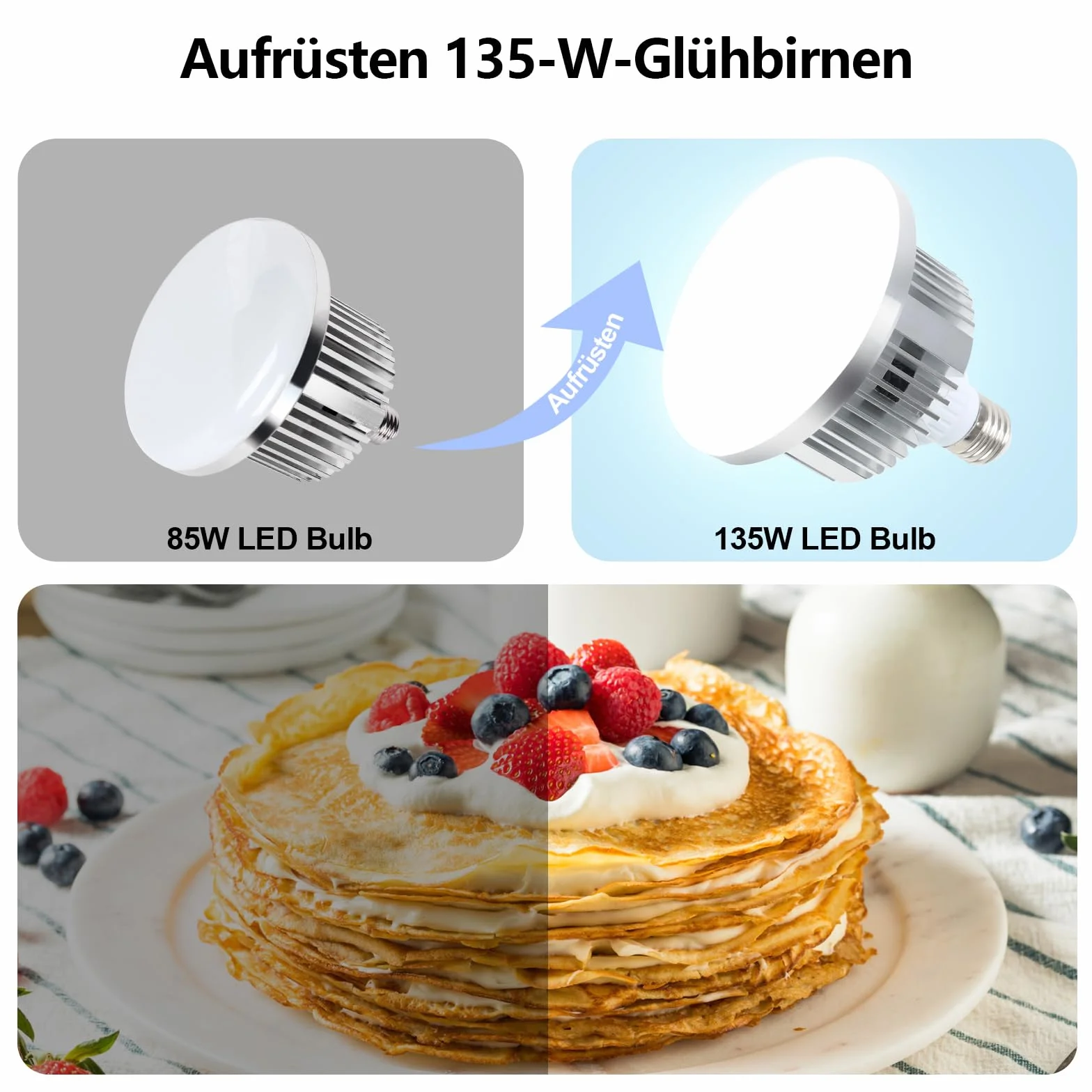 FGen LED135 Lampada fotografica a LED 2 x 135W E27 3000-6500K Regolabile con telecomando Luce per studio fotografico a LED Risparmio energetico per la fotografia softbox
