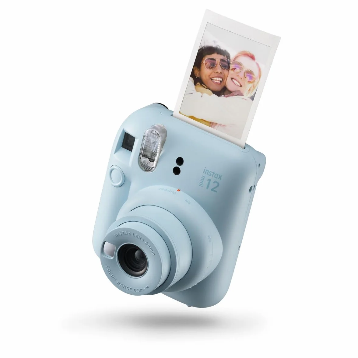 Fujifilm instax mini 12 Pastel Blue Macchina Fotografica Istantanea Specchietto Selfie Modalità Close Up Esposizione Automatica Design Pop