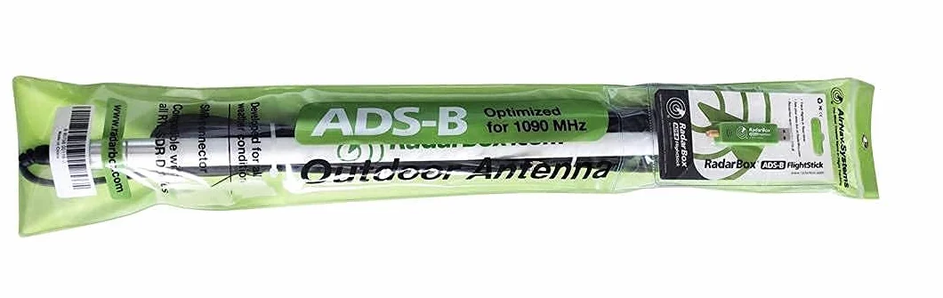 Antenna esterna AirNav ADS-B 1090 MHz con connettore SMA e pacchetto RadarBox FlightStick