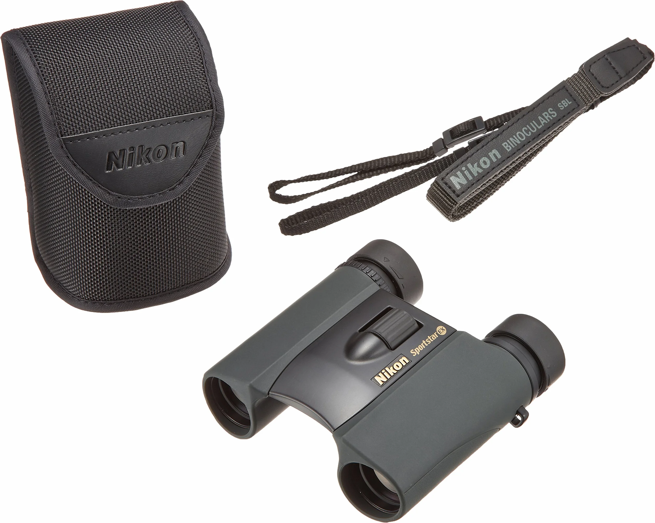 Nikon Sportstar EX Binocolo 10x25, Nero