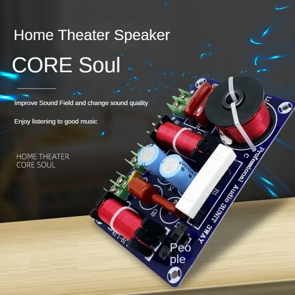 2 pezzi a 3 vie, 250 W, 850/5200 Hz, divisore di frequenza fai da te, circuito di filtraggio, , HiFi, stereo audio, crossover, facile da installare