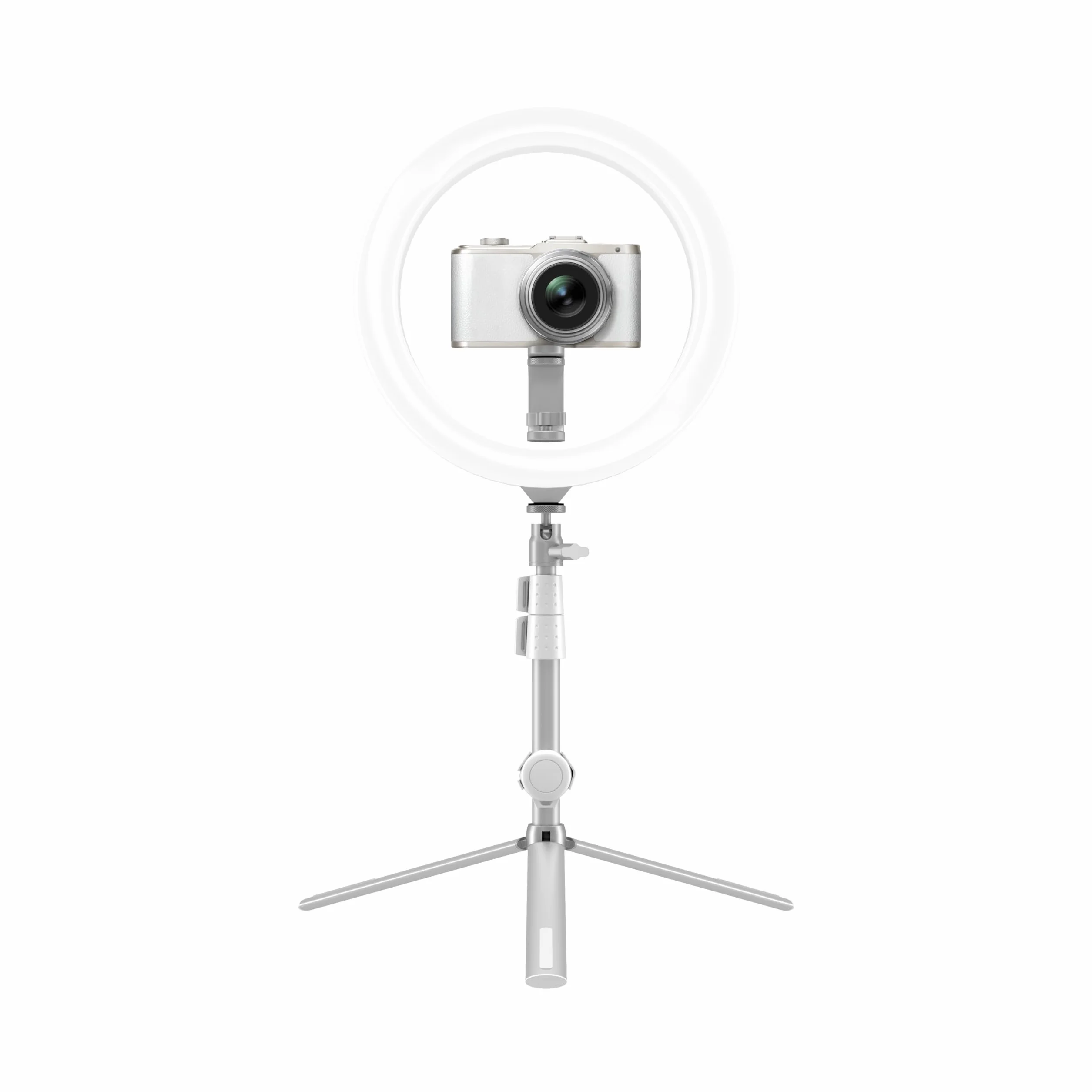 KODAK LED Selfie Ring Light - Treppiede, per Smartphone, Fotocamere DSLR Compatte, Action Cam, con Telecomando, Luminosità e Bilanciamento dei Colori Regolabili, 1600 Lumen - Bianco