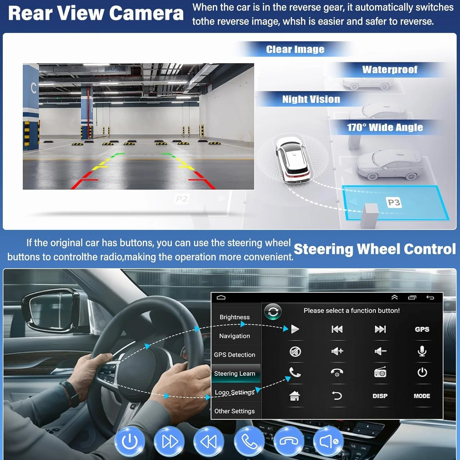 2 + 32 G Android 13 Autoradio per Nissan Micra 3 K12 2002 – 2009 con CarPlay Android Auto 9 pollici Navigazione GPS Auto Radio Display con Bluetooth WiFi SWC + Telecamera posteriore AHD