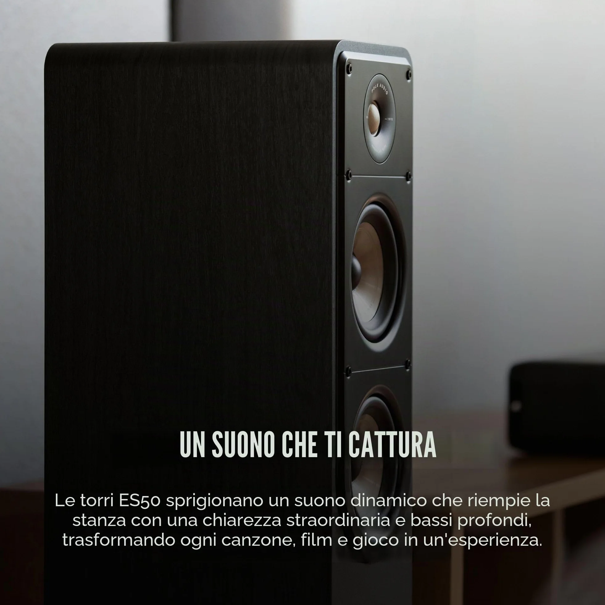 Polk Audio Signature Elite ES50 Diffusore a torre, Bianco