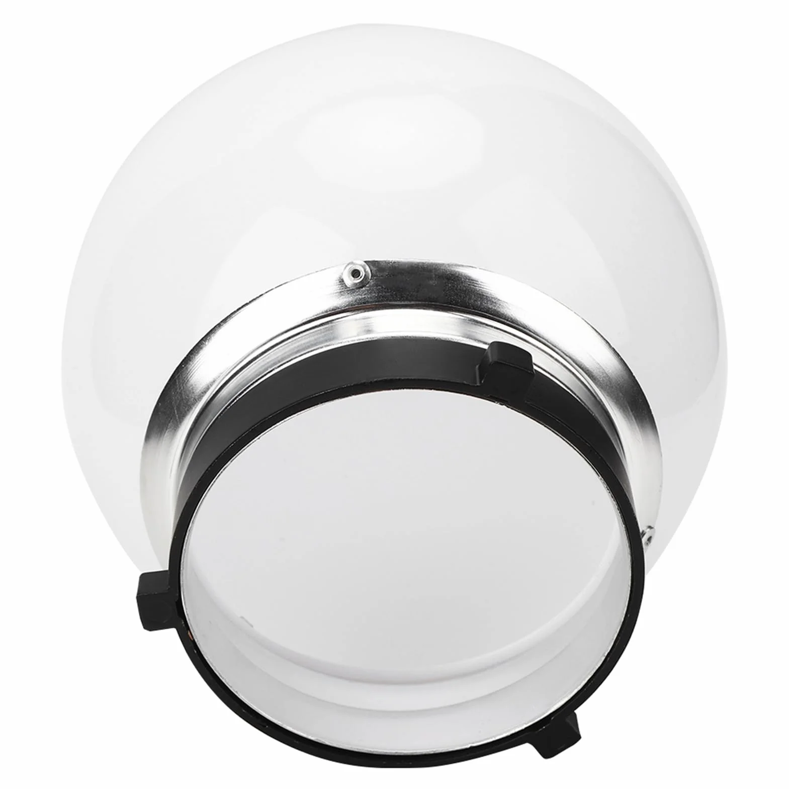 Sfera di Luce Morbida per Accessorio Fotografico, Diffusore Sferico Traslucido da 15 Cm Sfera di Luce Morbida per Accessorio Fotografico con Supporto Bowens