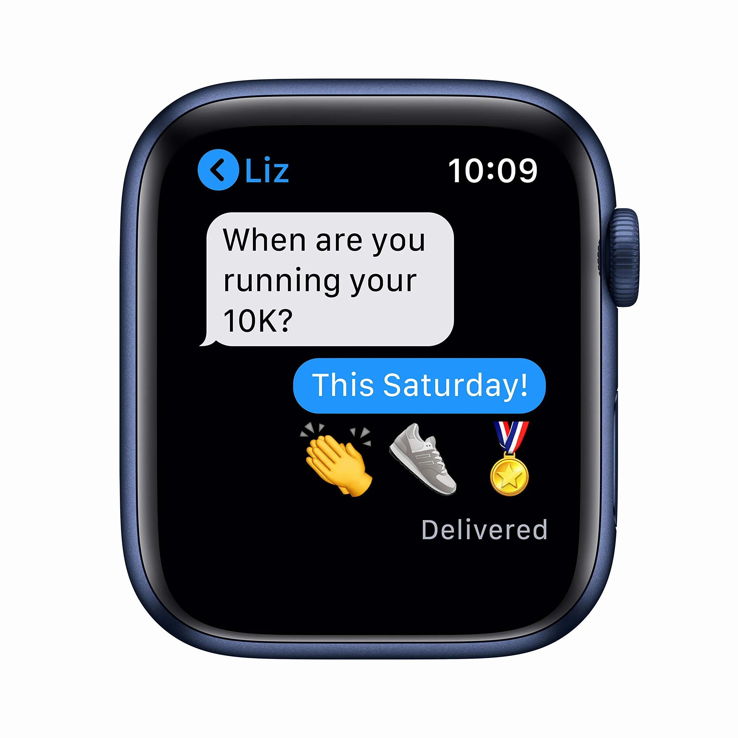 Apple Watch Series 6 (GPS + Cellulare, 44MM) Cassa in Alluminio Blu con Cinturino Sport Blu Scuro (Ricondizionato)
