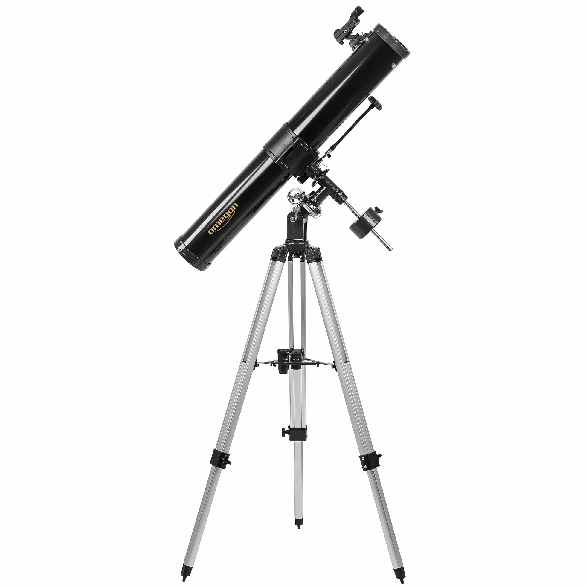 Telescopio Omegon N 76/900 EQ-2 | Telescopio a specchio Newton | Precisa montatura EQ-2 | Per luna e pianeti | Accessori completi inclusi | Adatto anche per principianti e astronomi amatoriali