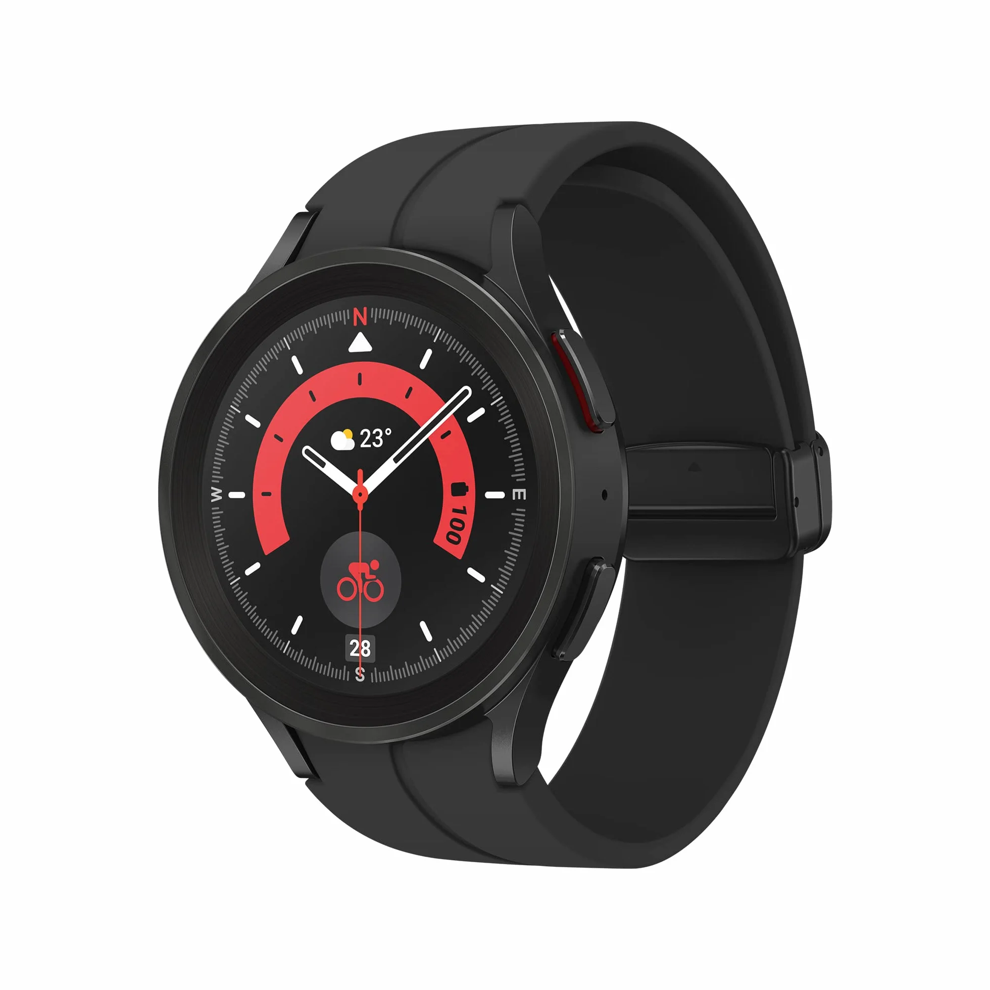 Samsung Galaxy Watch5 Pro Smartwatch Bluetooth 45 Mm, Monitoraggio Benessere, Fitness Tracker, Batteria A Lunga Durata, Nero (Ricondizionato)