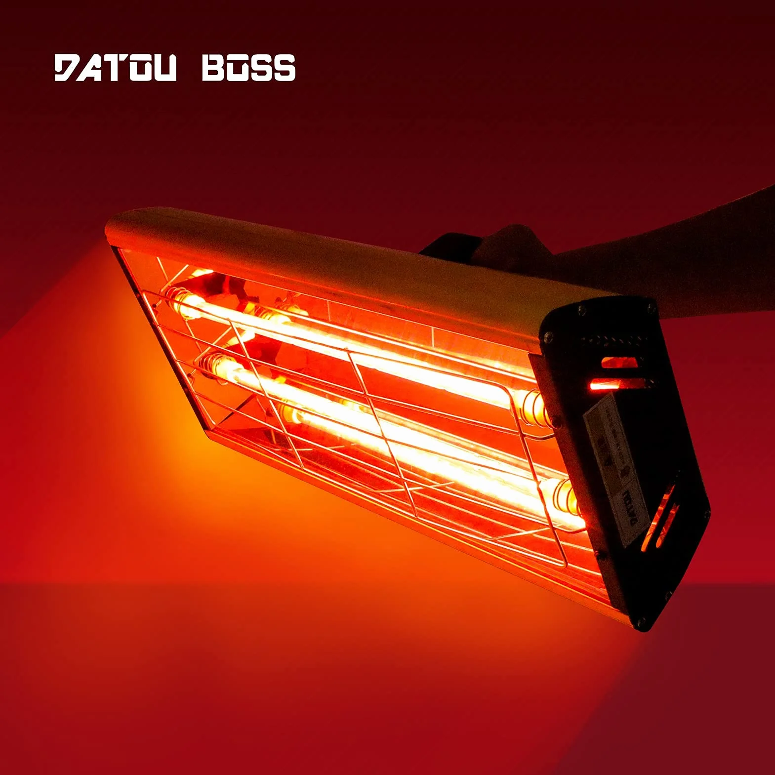 DATOUBOSS 2000W Lampada Infrarossi per Carrozzeria Palmare(40–200 °C, Superficie di Asciugamento 420 x 500 mm, Timer 1–90 min) Lampada per asciugare la Vernice della carrozzeria