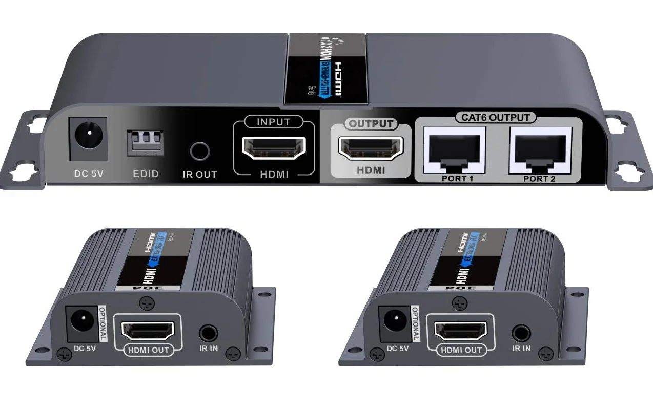 PremiumCord HDMI Splitter Extender Cat6 70m Full HD 1080p 60Hz Metallo Dolby TrueHD 3D EDID CEC HDCP2.2