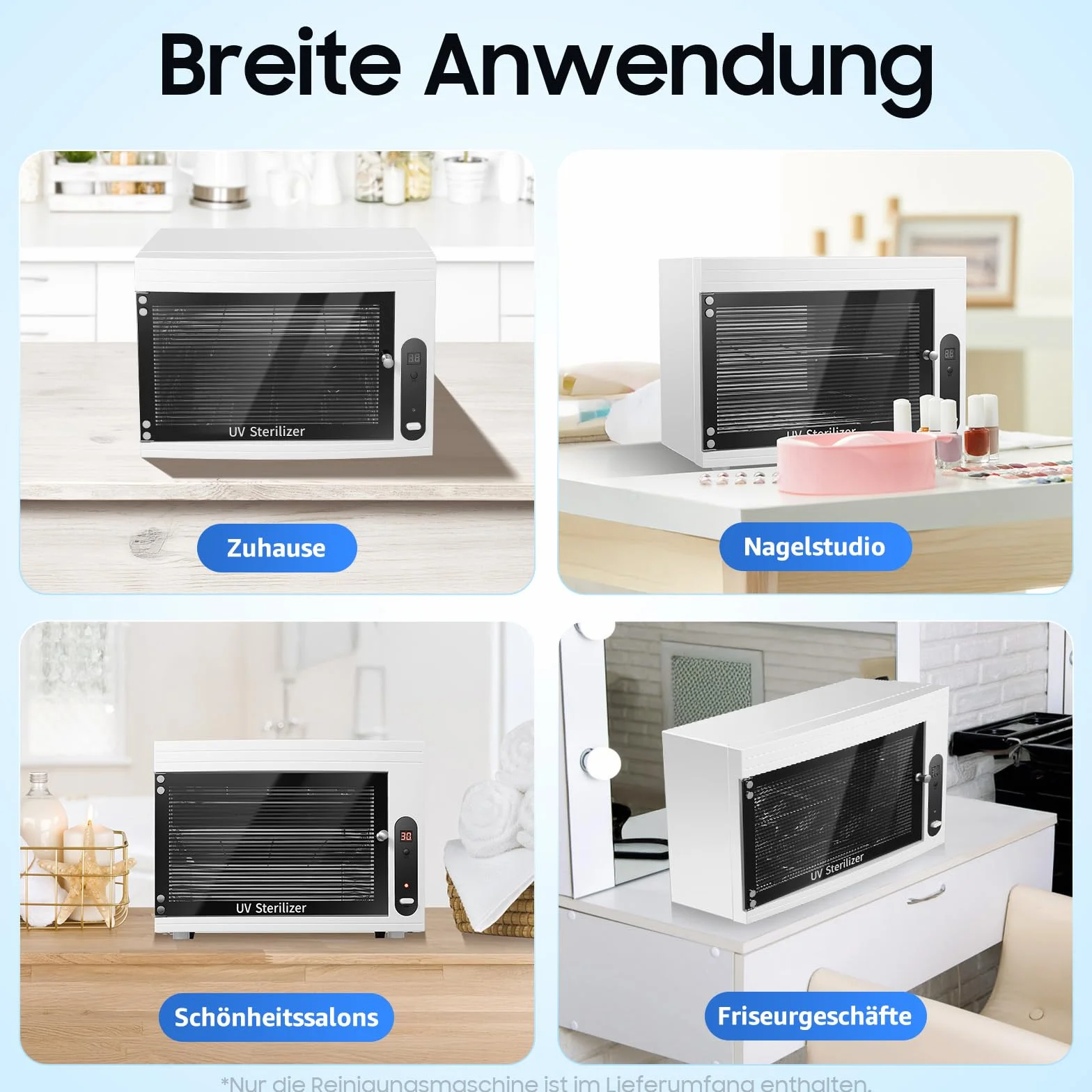 Armadio disinfettante professionale con ozono UV – Sterilizzatore 3 in 1 con display LCD e 3 funzioni timer – Per telefoni cellulari, maschere, gioielli uccidere germi grazie ai LED UV e all'ozon ad