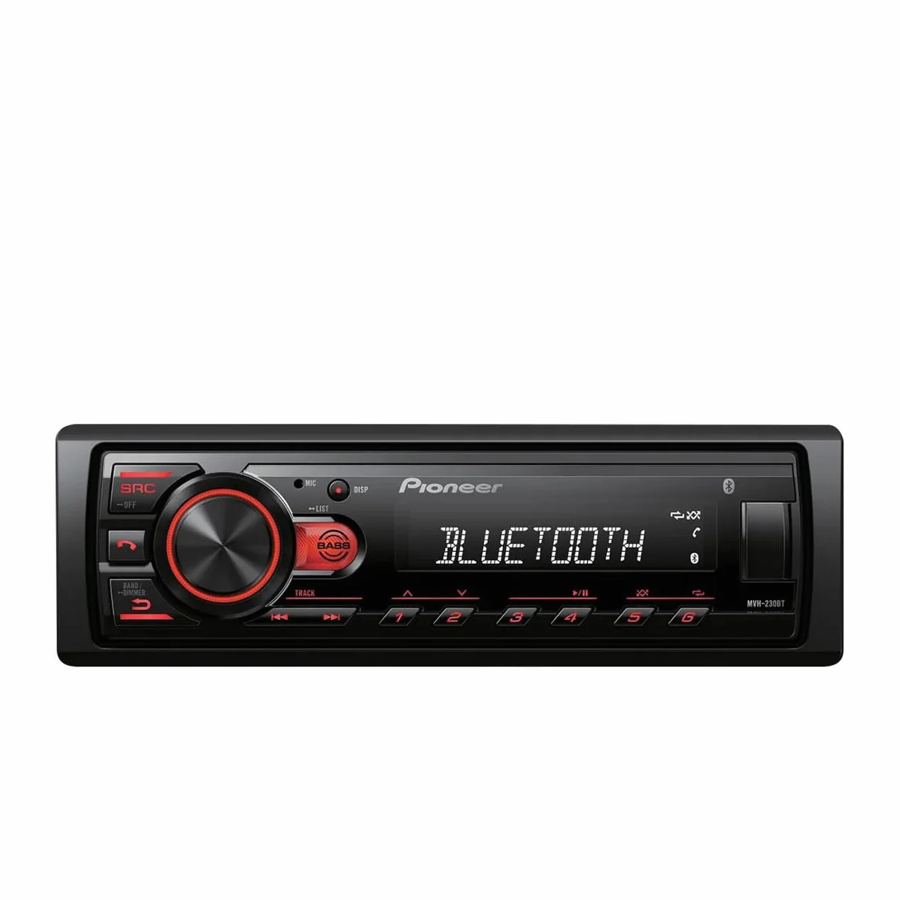 Pioneer MVH-S230BT - Autoradio Bluetooth con ingressi USB, connettività smartphone, vivavoce
