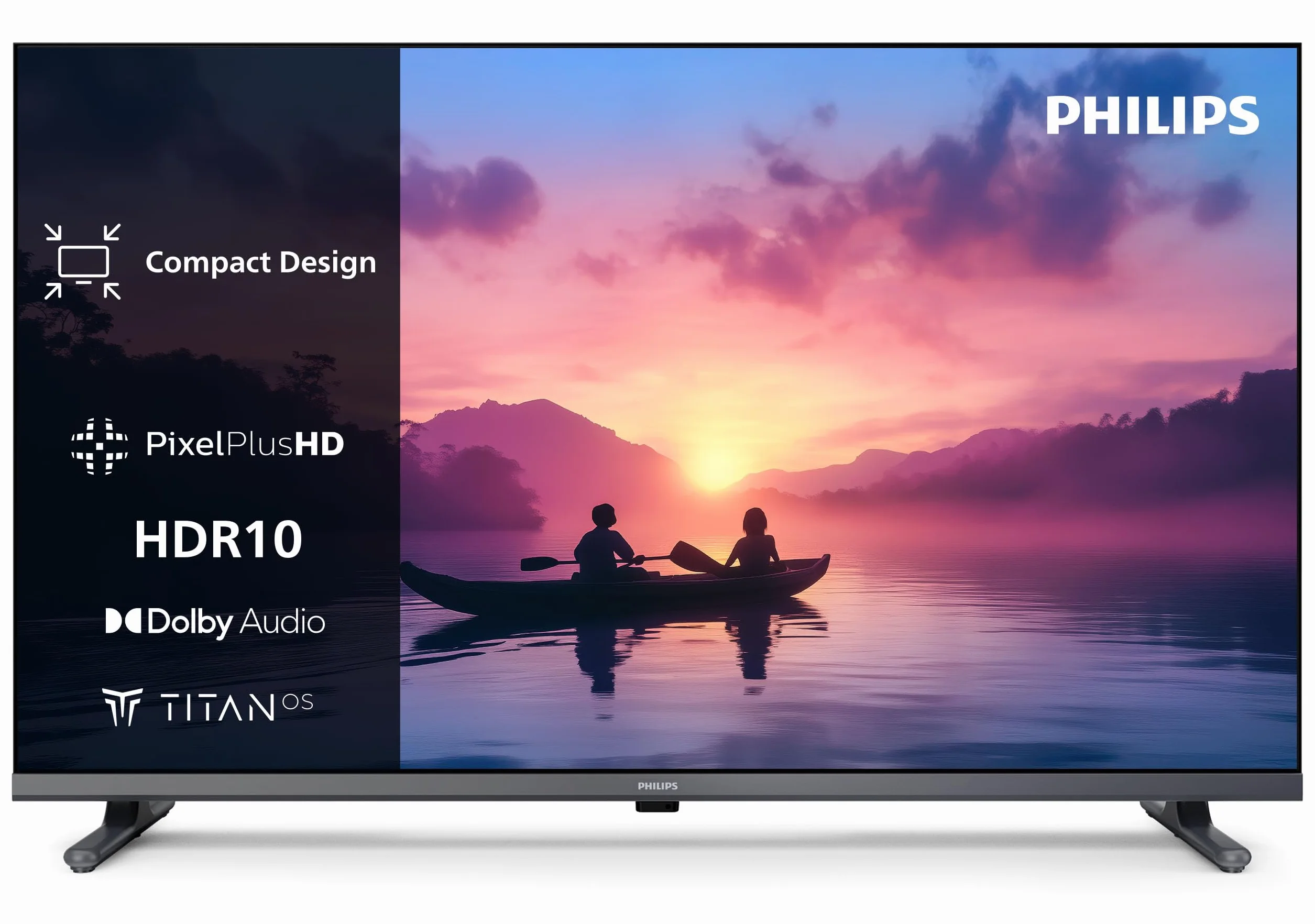 Philips 40PFS6000 HD LED Smart TV - Display 40’’ con Pixel Plus, piattaforma Titan OS e Dolby Digital Sound - Funziona con Alexa e Google Voice Assistant