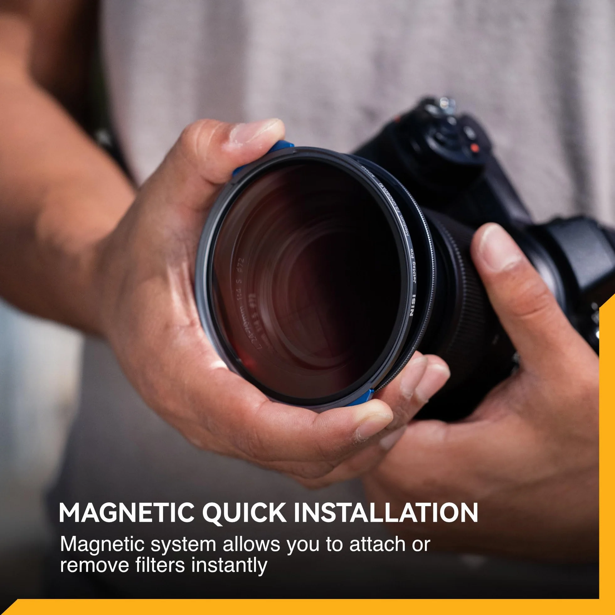 NiSi JetMag Pro - Filtro ND graduato per mezzo magnetico FS GND8 (0.3-Stops9) da 82 mm (per l'uso con anello adattatore JetMag Pro 82MAG)