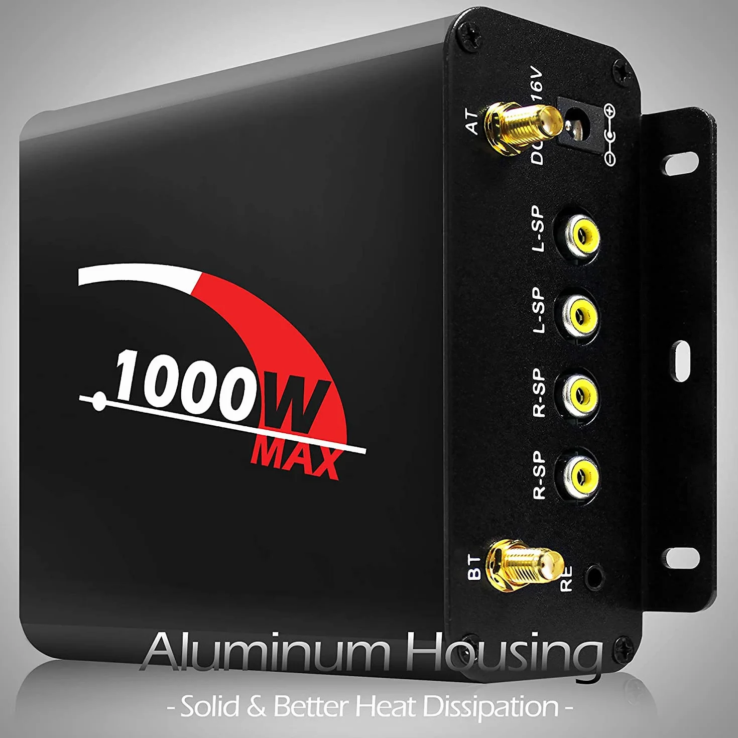1000W Potente amplificatore stereo multimediale Bluetooth a 4 canali con radio FM SD AUX USB, amplificatore sostitutivo del sistema audio per moto serie M1000 per Harley ATV UTV RZR Polaris